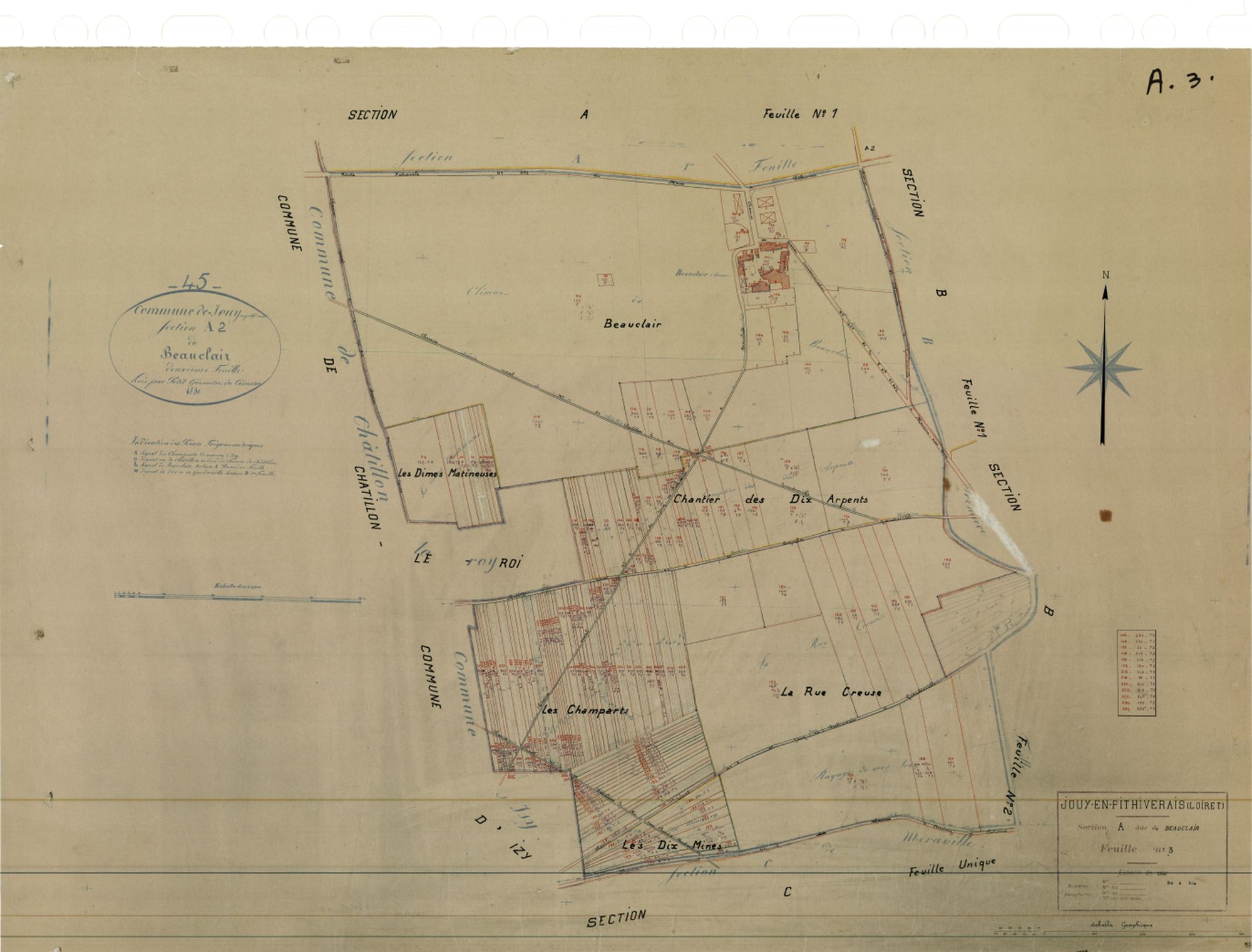 Jouy-en-Pithiverais - Sections