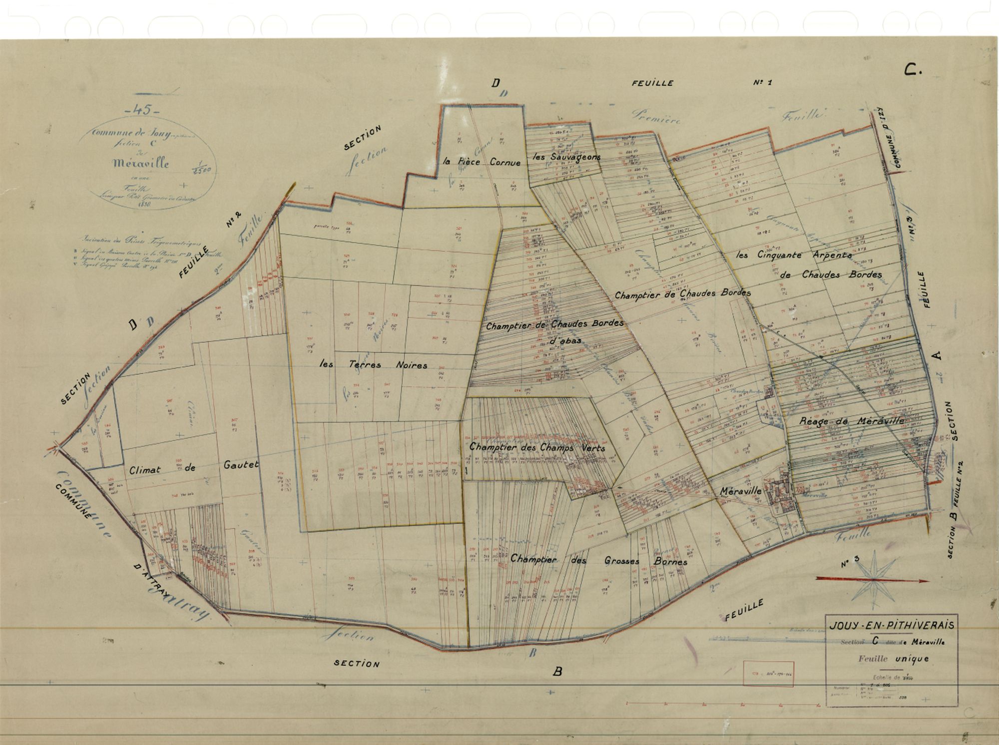 Jouy-en-Pithiverais - Sections
