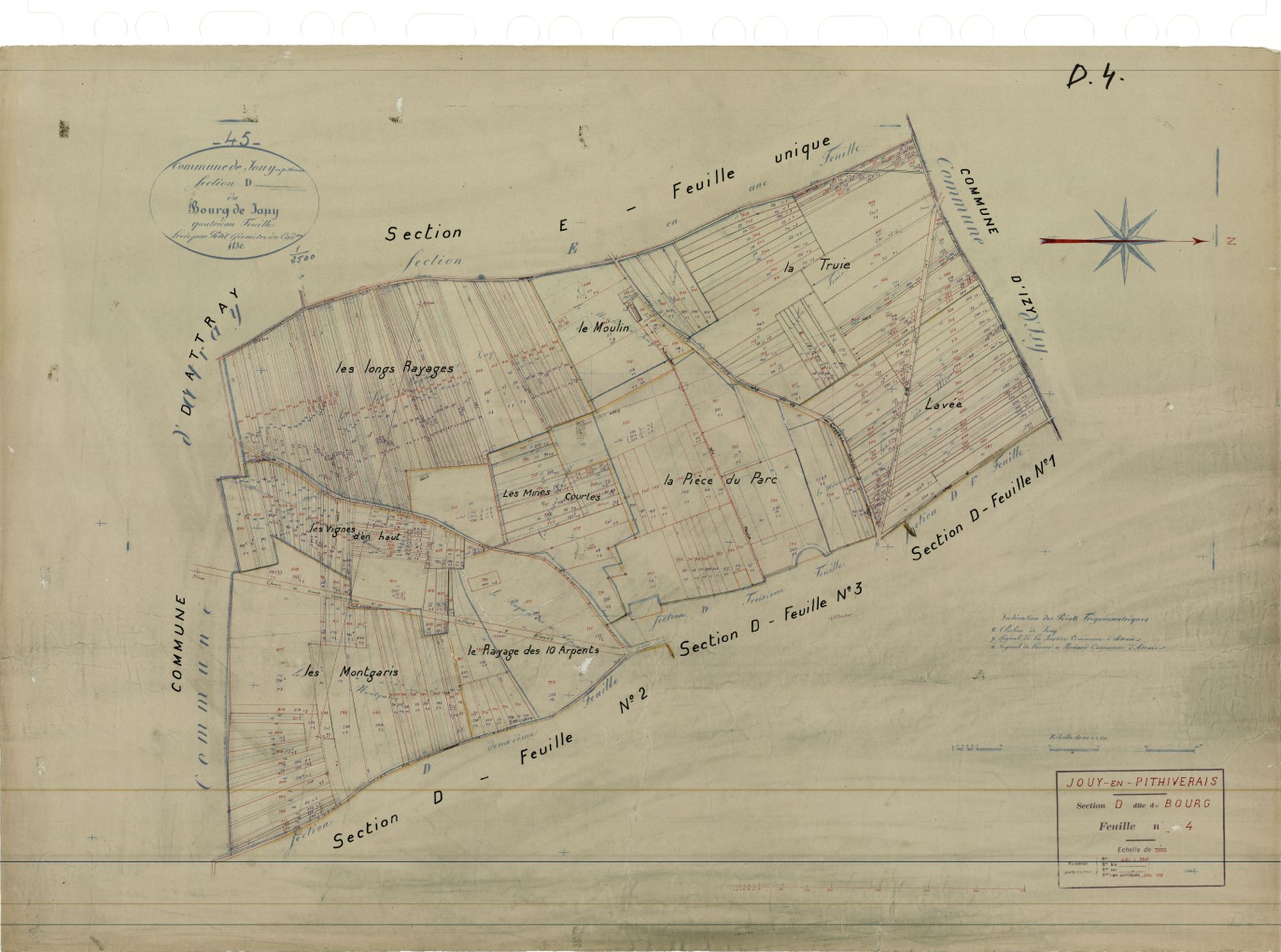 Jouy-en-Pithiverais - Sections