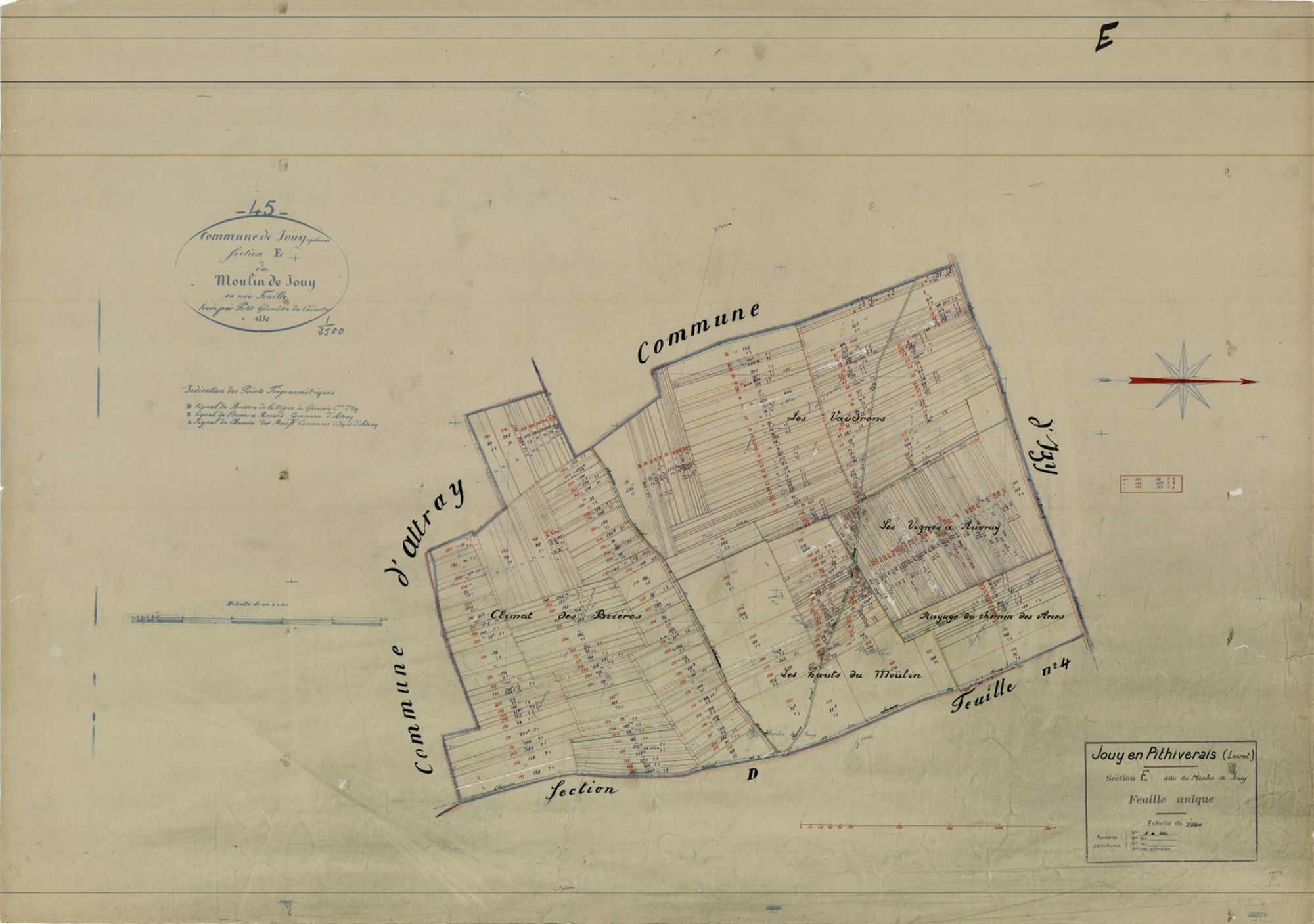 Jouy-en-Pithiverais - Sections