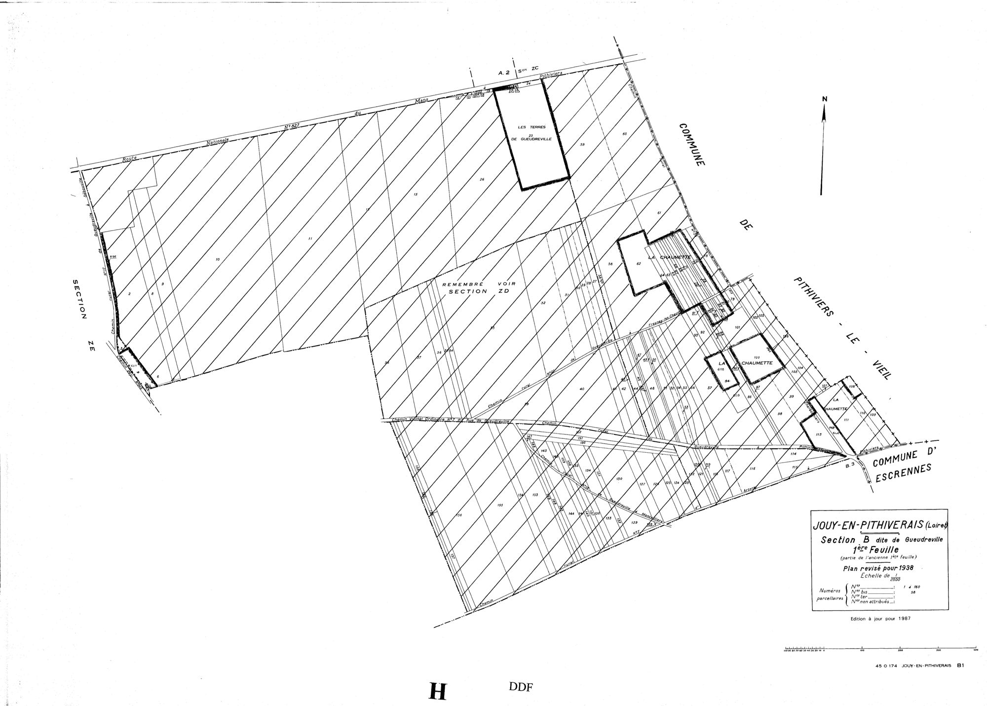 Jouy-en-Pithiverais - Sections