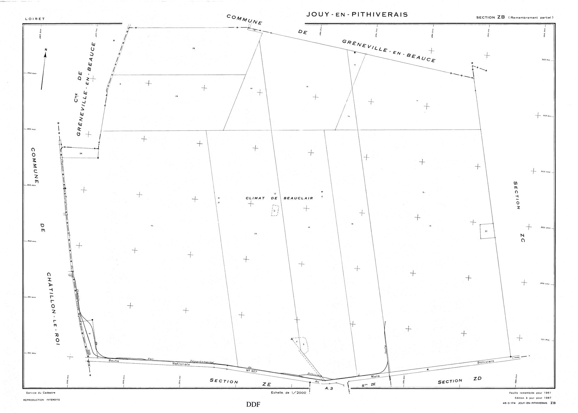 Jouy-en-Pithiverais - Sections