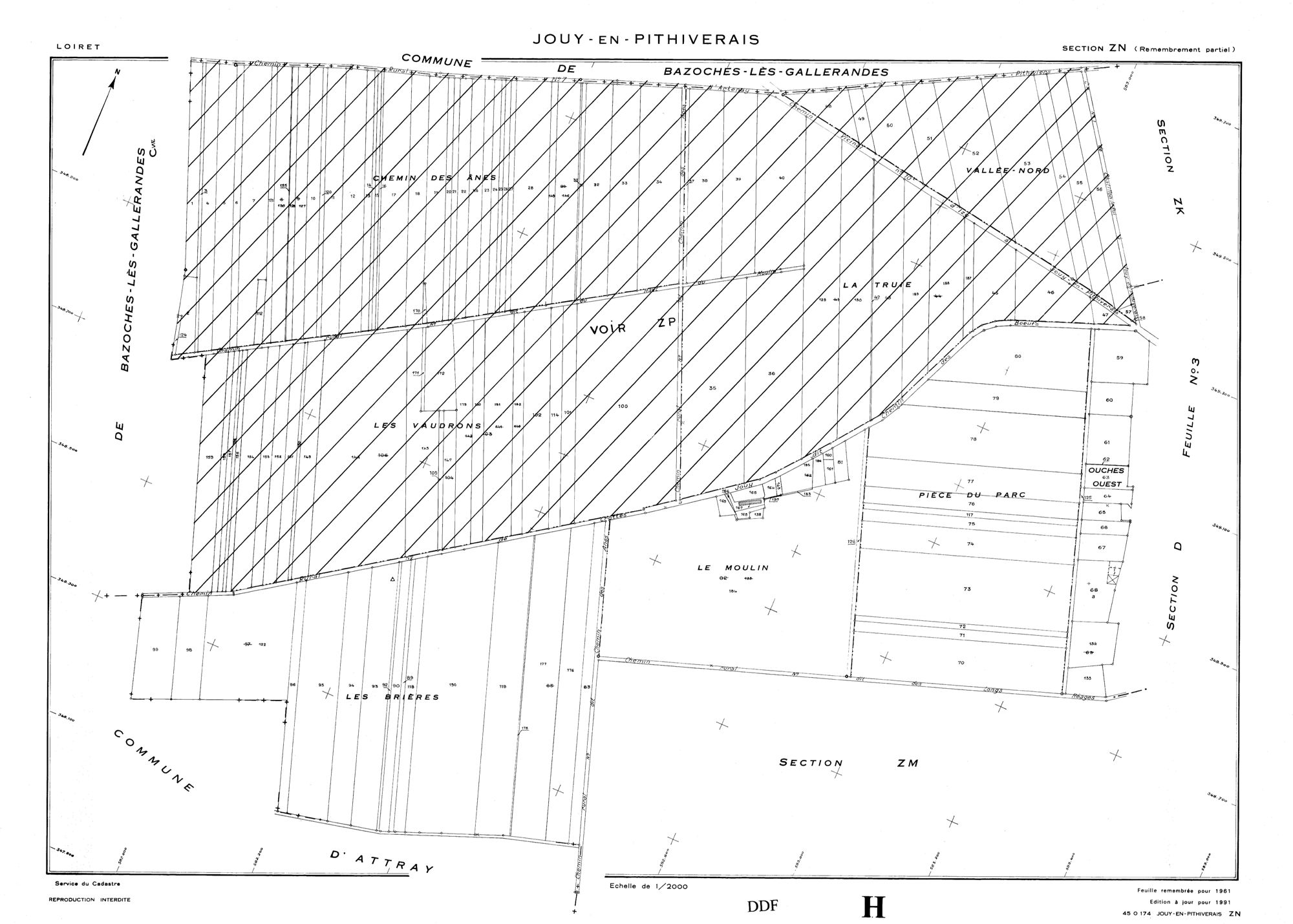 Jouy-en-Pithiverais - Sections