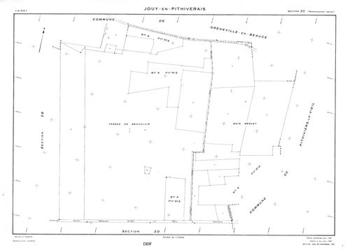 Jouy-en-Pithiverais - Sections