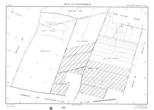Jouy-en-Pithiverais - Sections