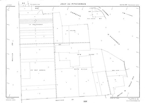 Jouy-en-Pithiverais - Sections