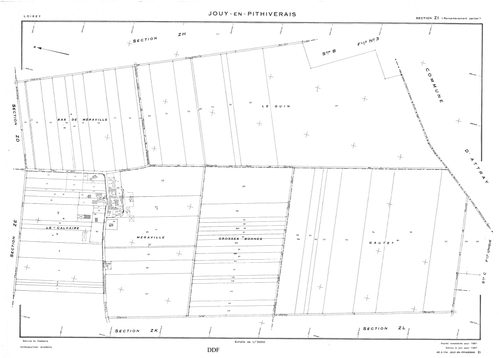 Jouy-en-Pithiverais - Sections
