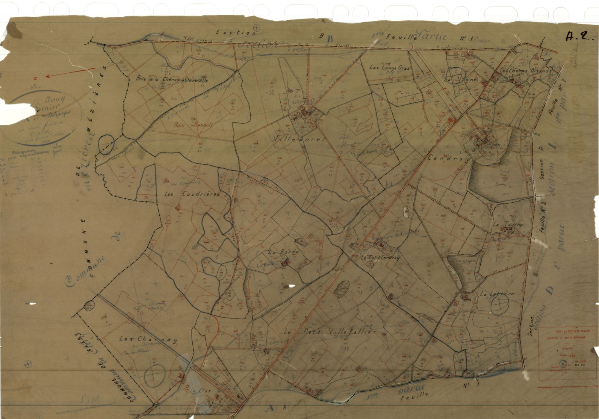 Jouy-le-Potier - Sections