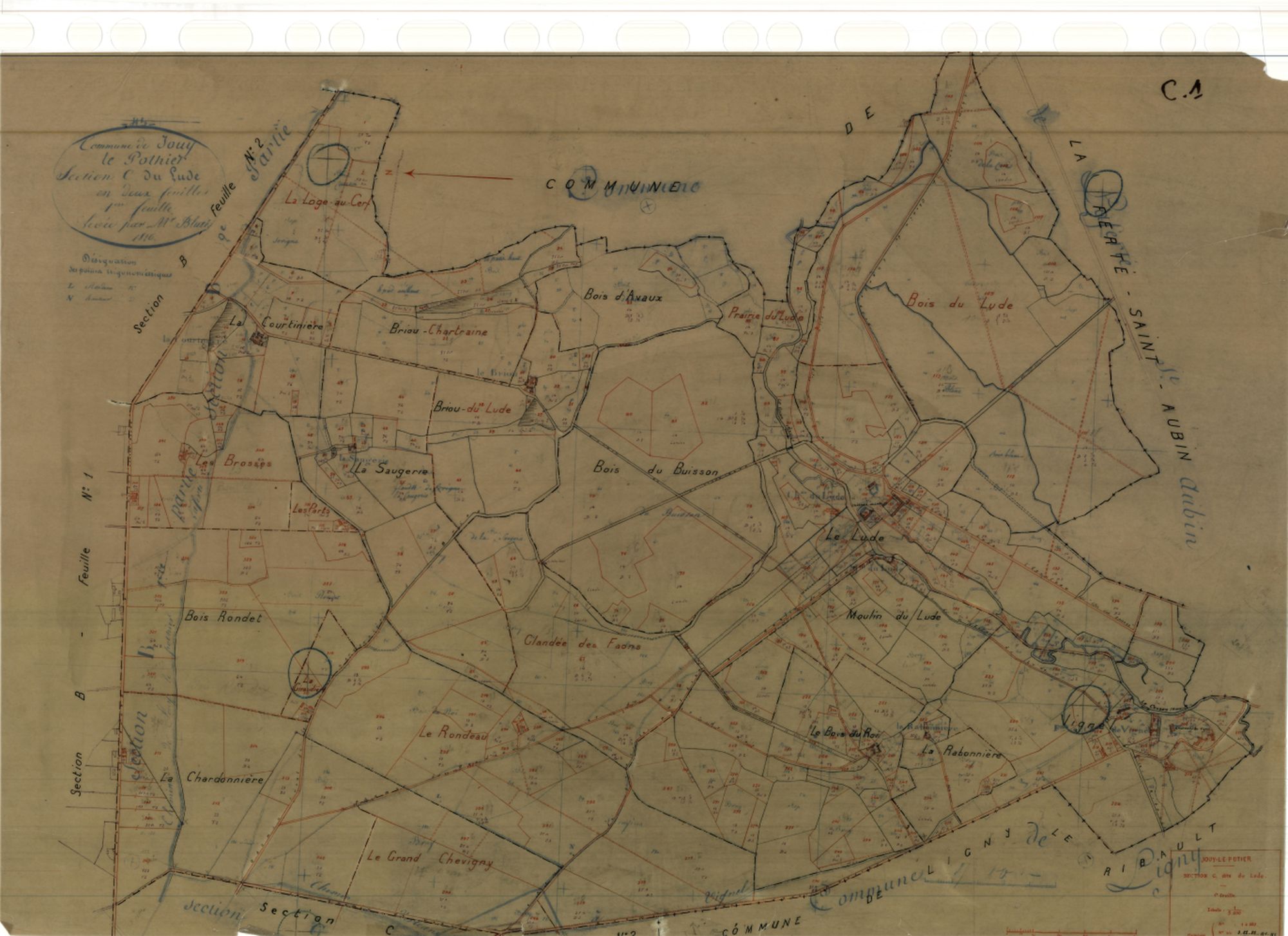 Jouy-le-Potier - Sections
