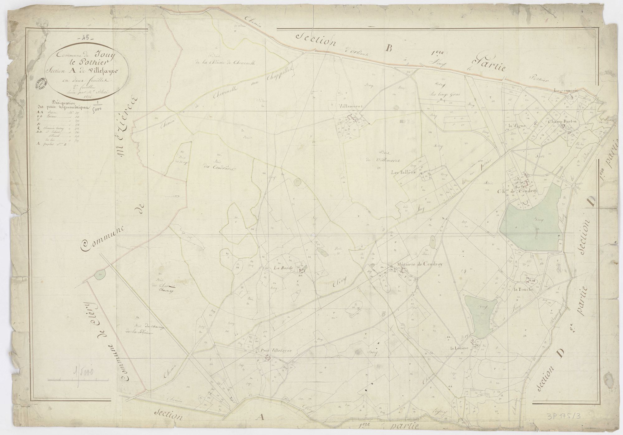 Jouy-le-Potier - Sections