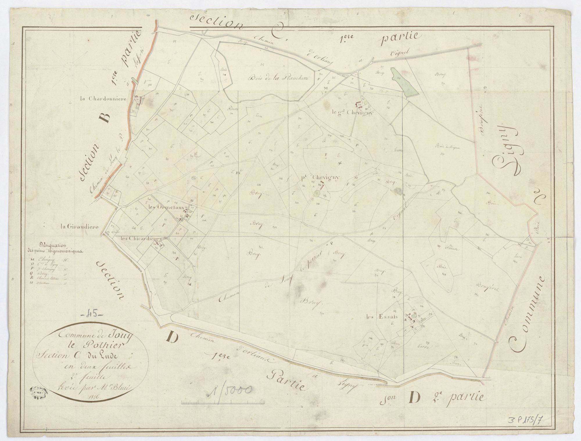 Jouy-le-Potier - Sections
