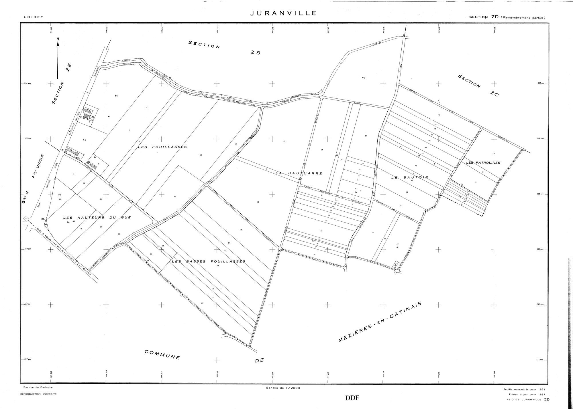 Juranville - Sections