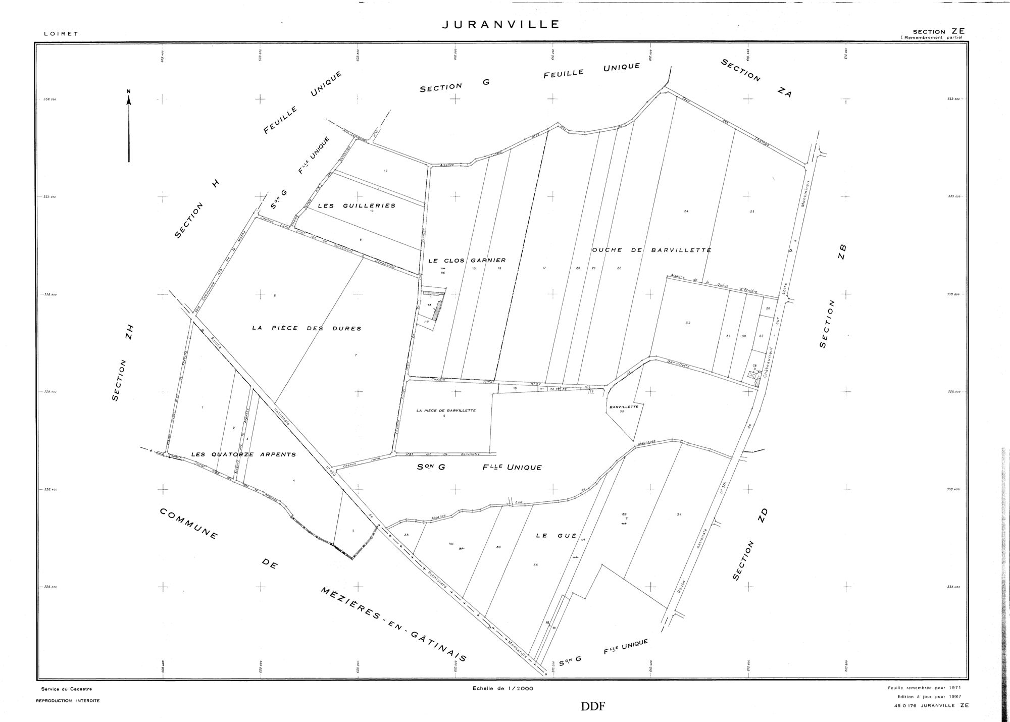 Juranville - Sections