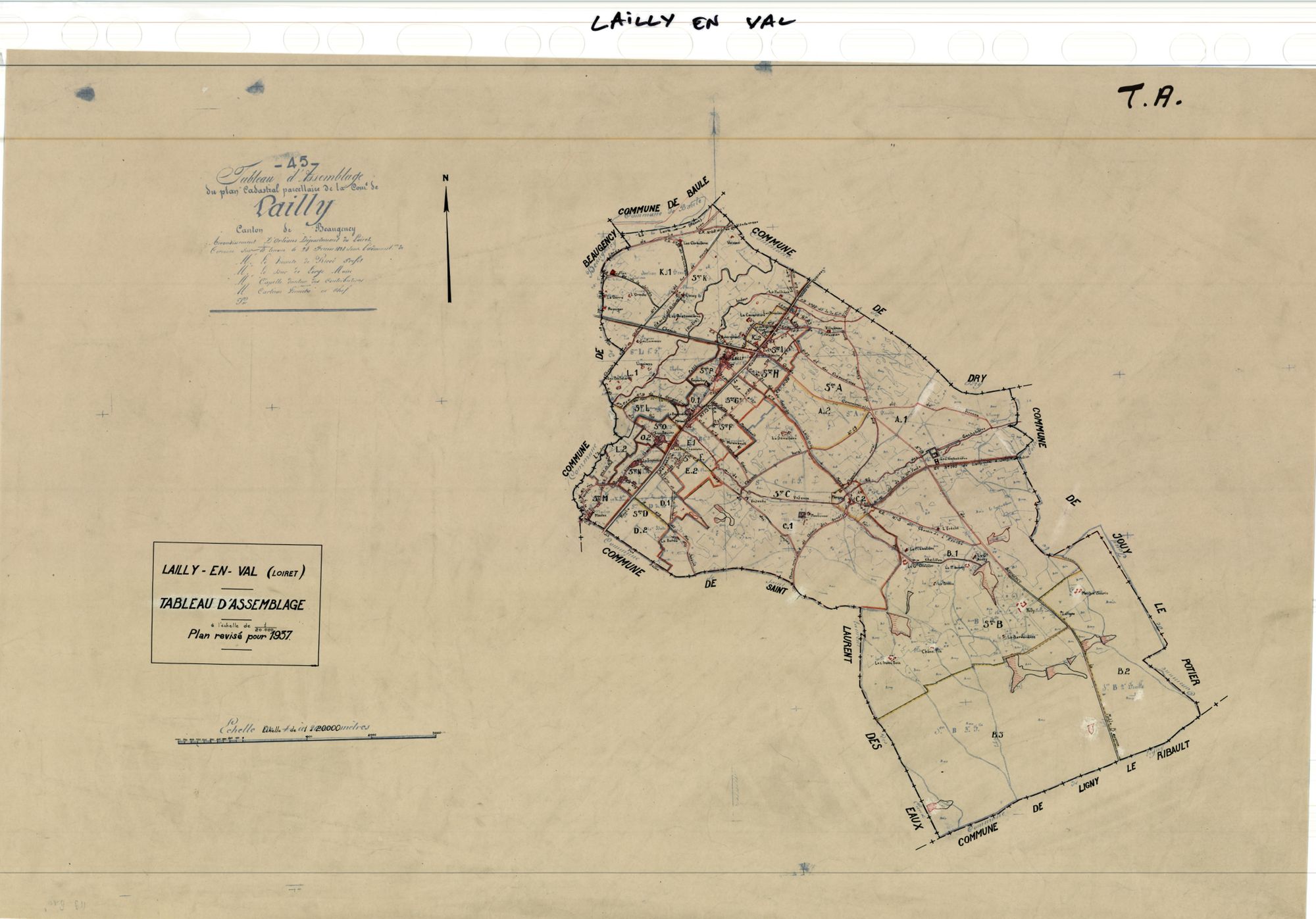 Lailly-en-Val - Tableau d'assemblage