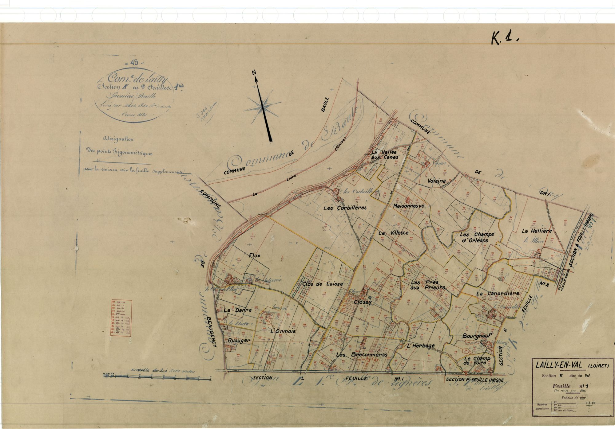 Lailly-en-Val - Sections
