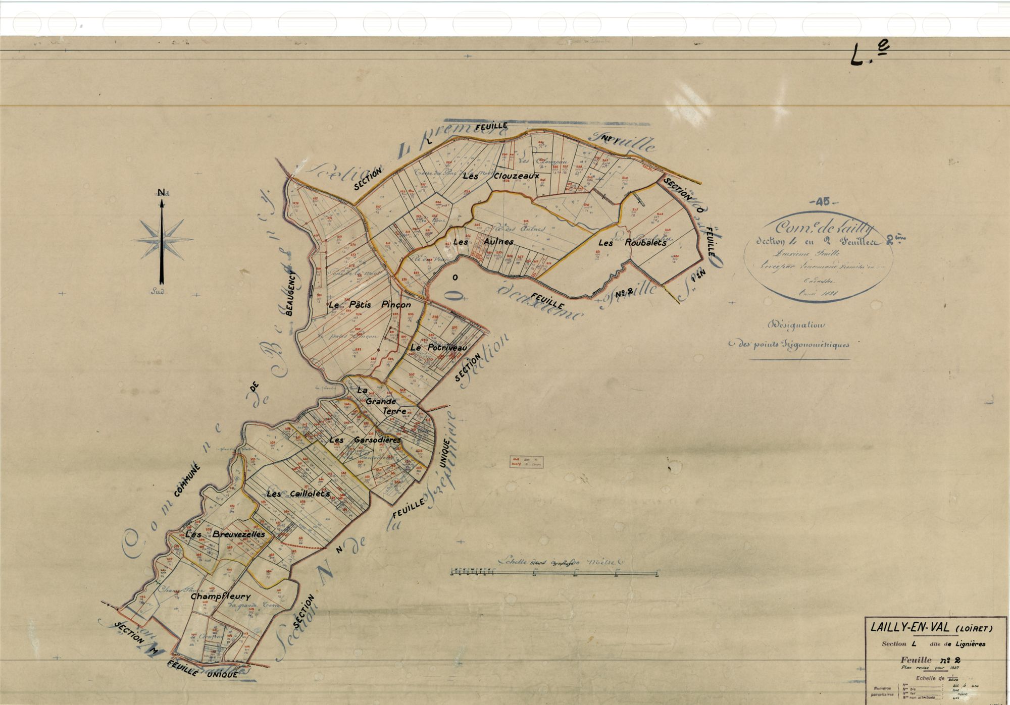 Lailly-en-Val - Sections