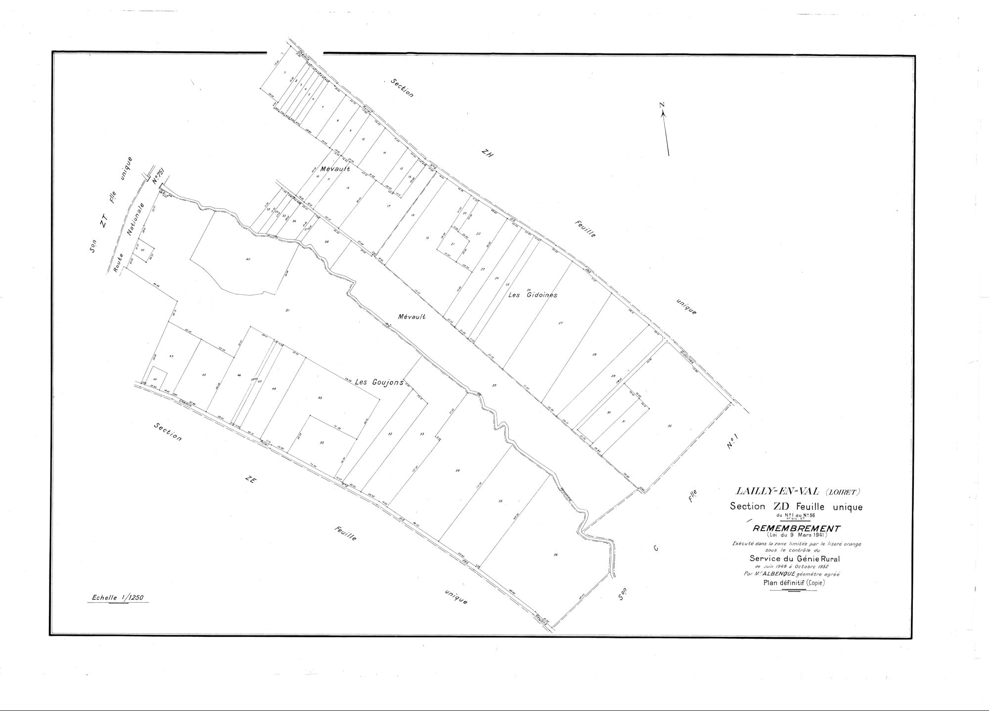 Lailly-en-Val - Sections