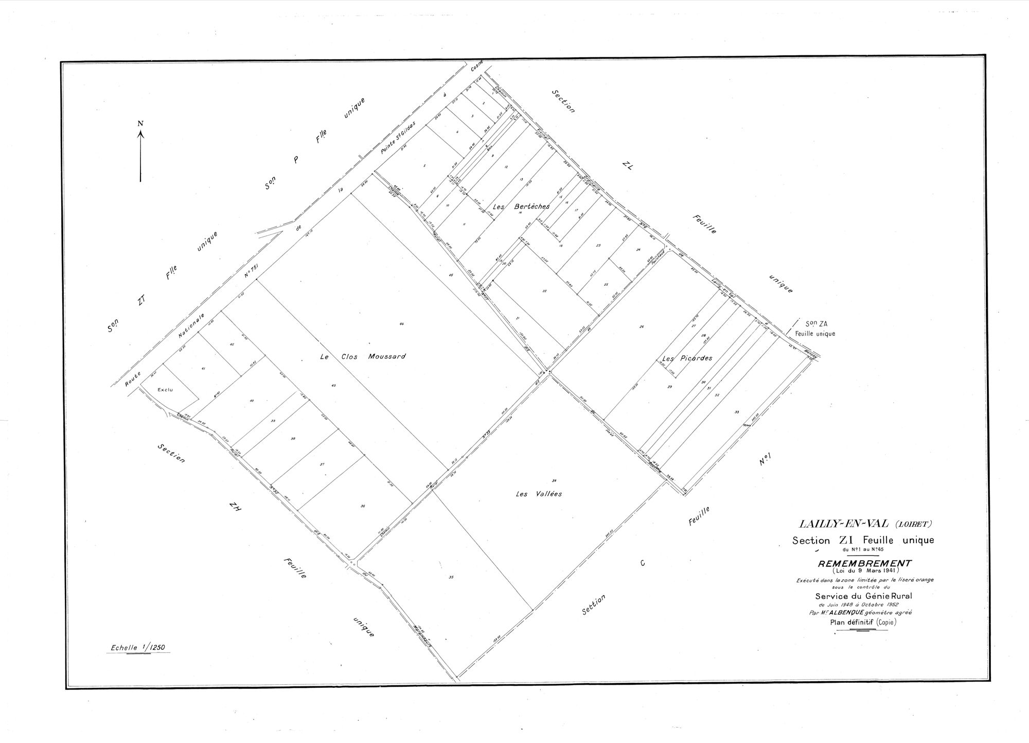 Lailly-en-Val - Sections