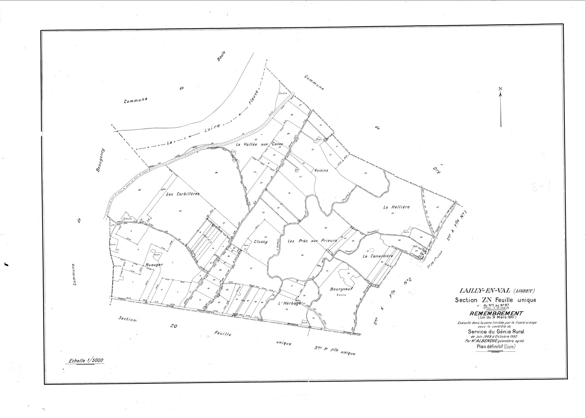 Lailly-en-Val - Sections