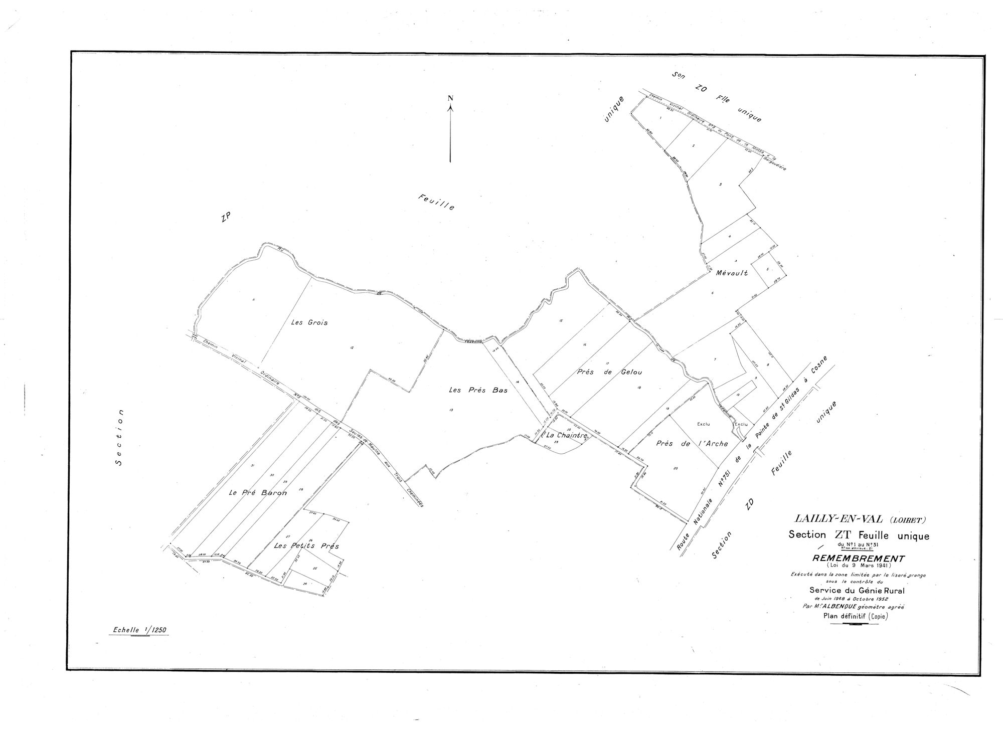 Lailly-en-Val - Sections