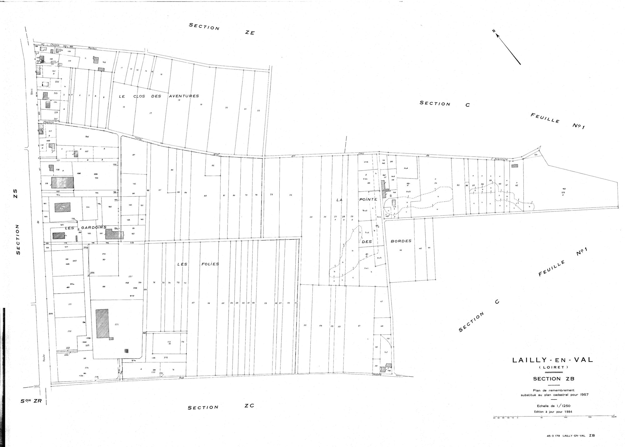 Lailly-en-Val - Sections