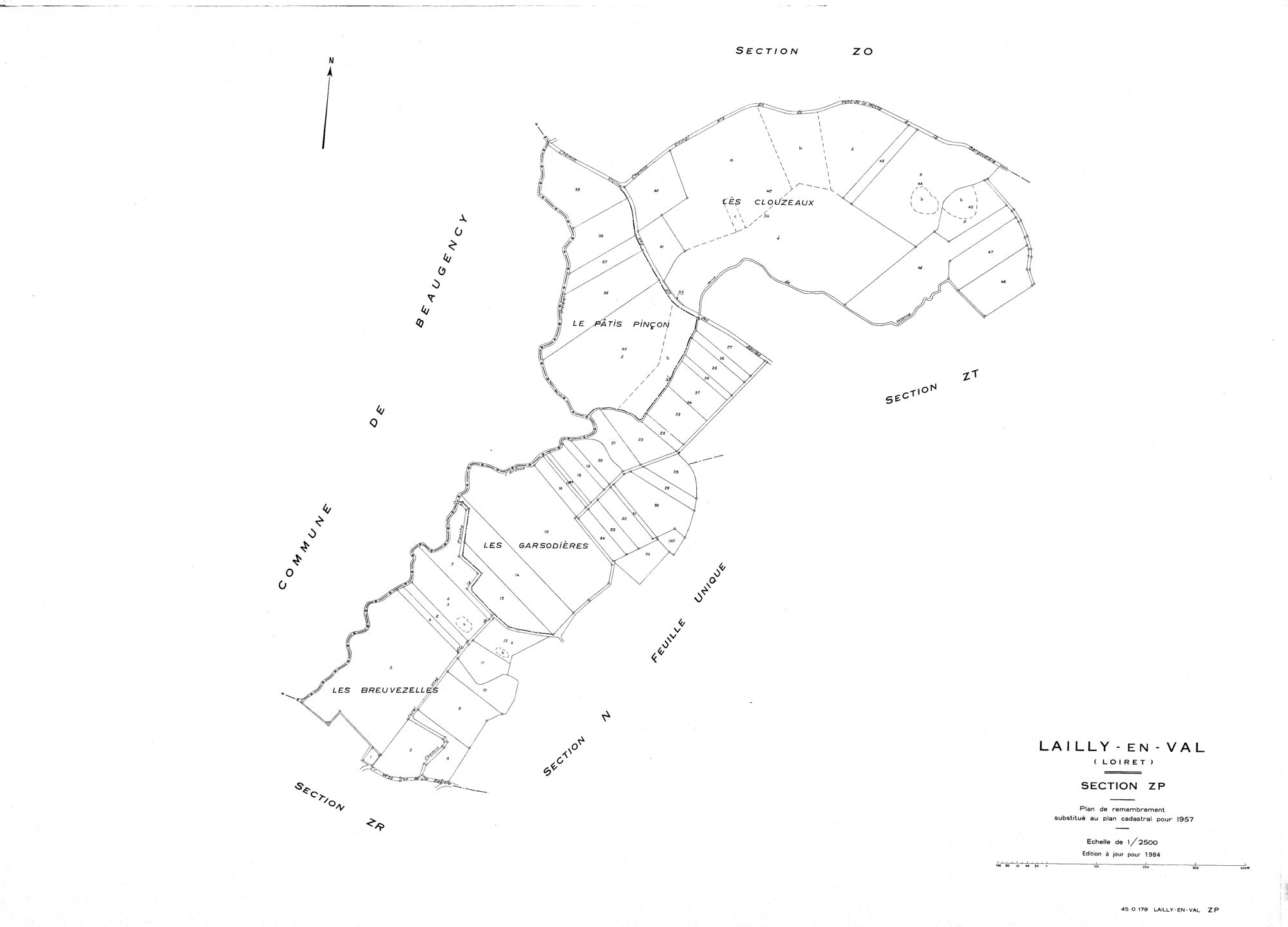 Lailly-en-Val - Sections