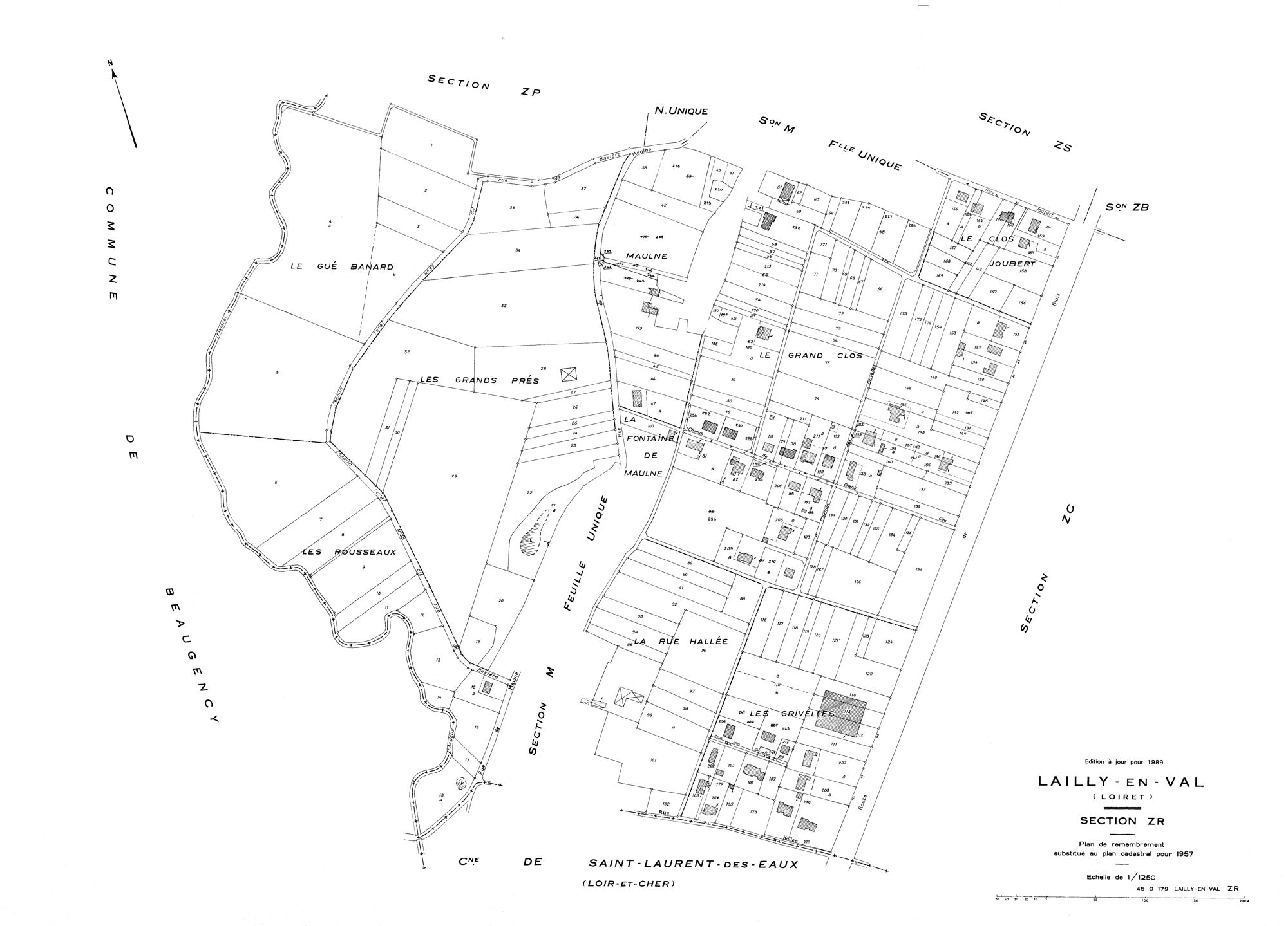 Lailly-en-Val - Sections