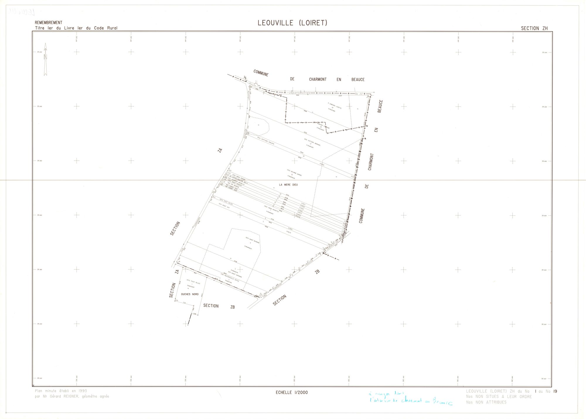 Léouville - Sections