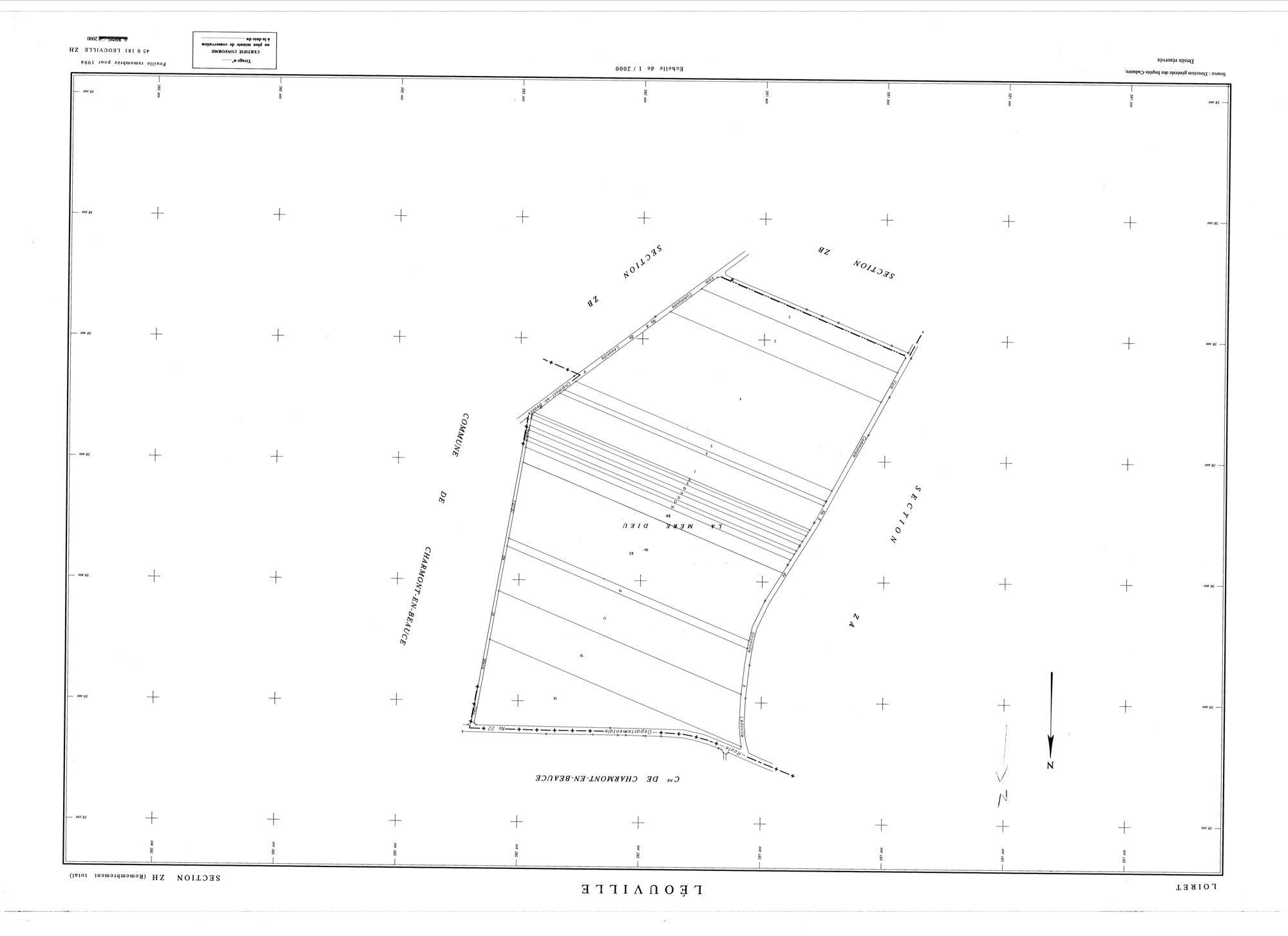 Léouville - Sections