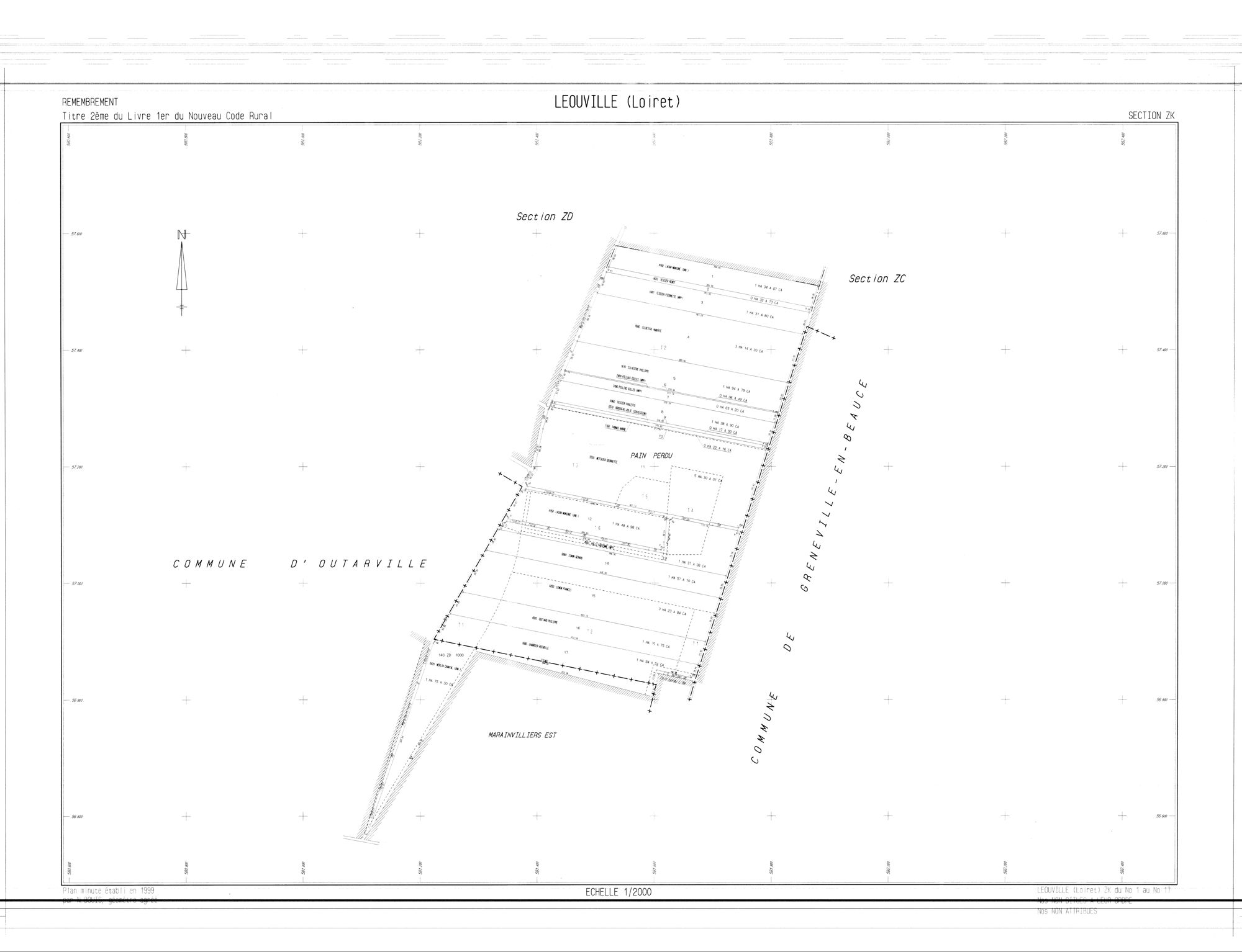Léouville - Sections