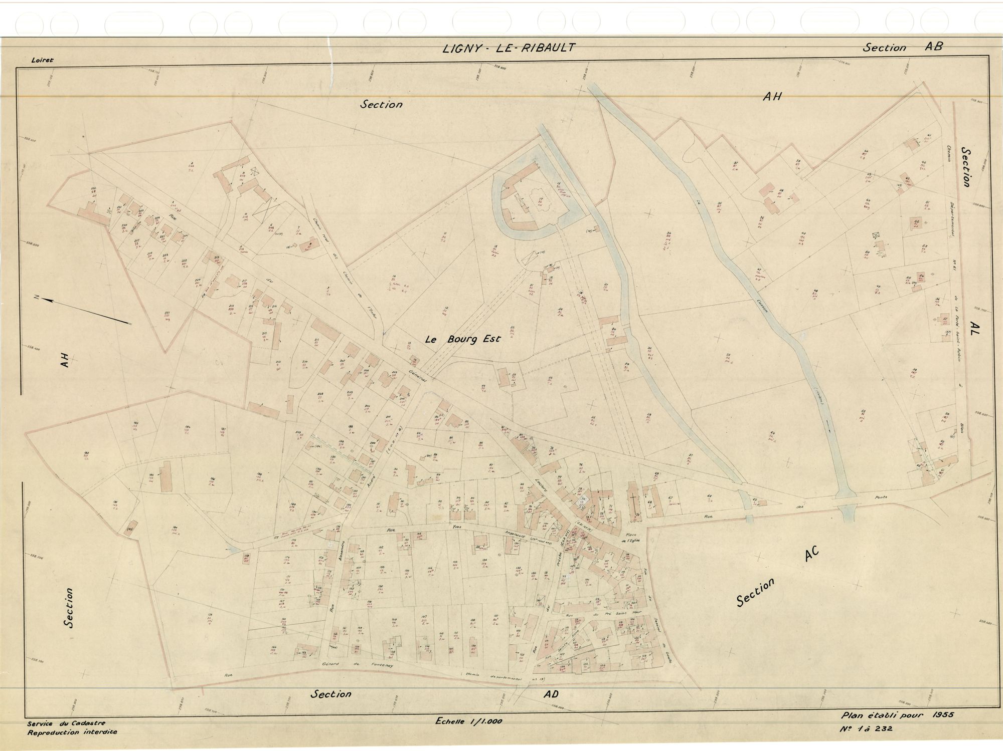 Ligny-Le-Ribault - Sections