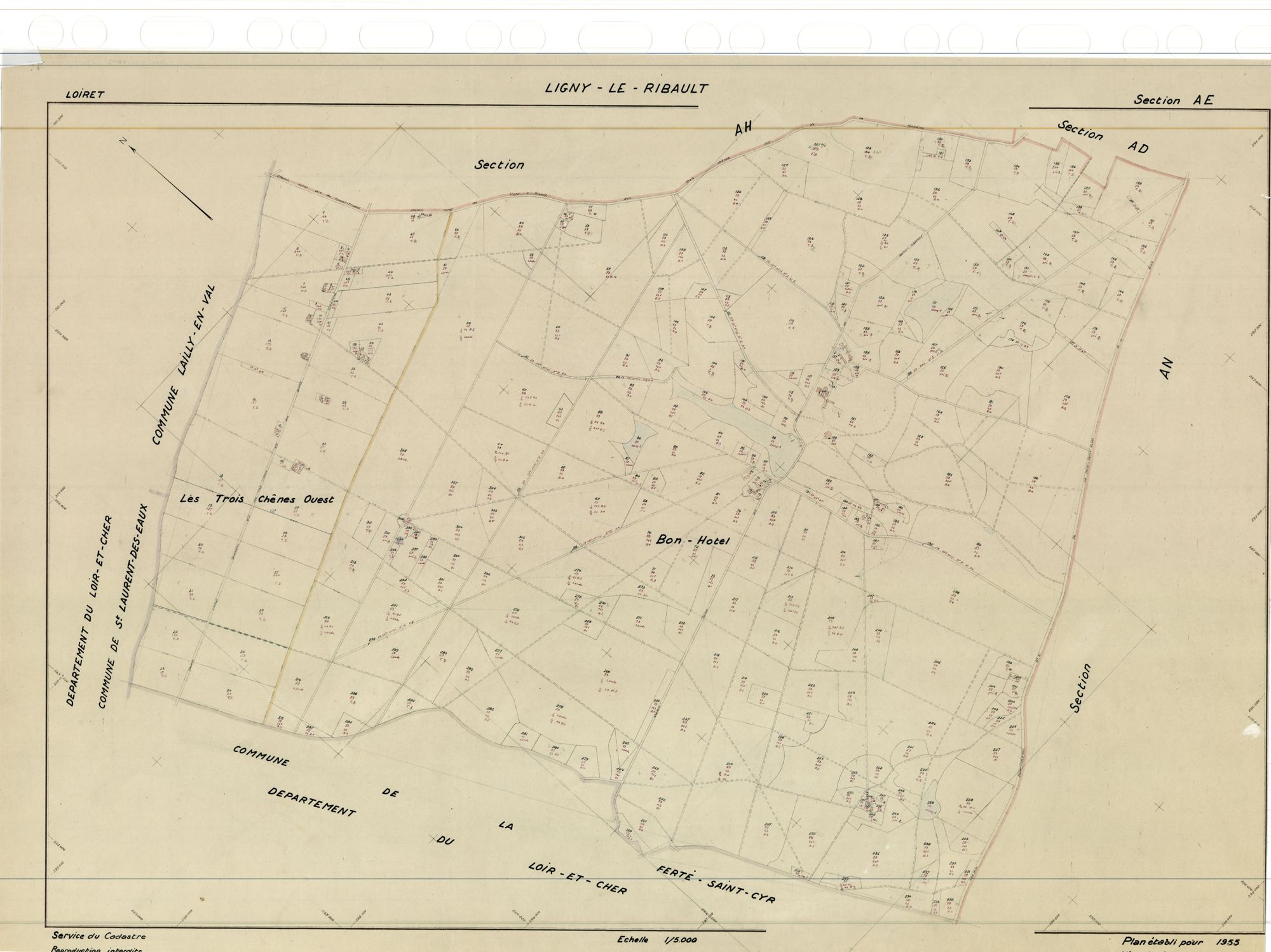 Ligny-Le-Ribault - Sections