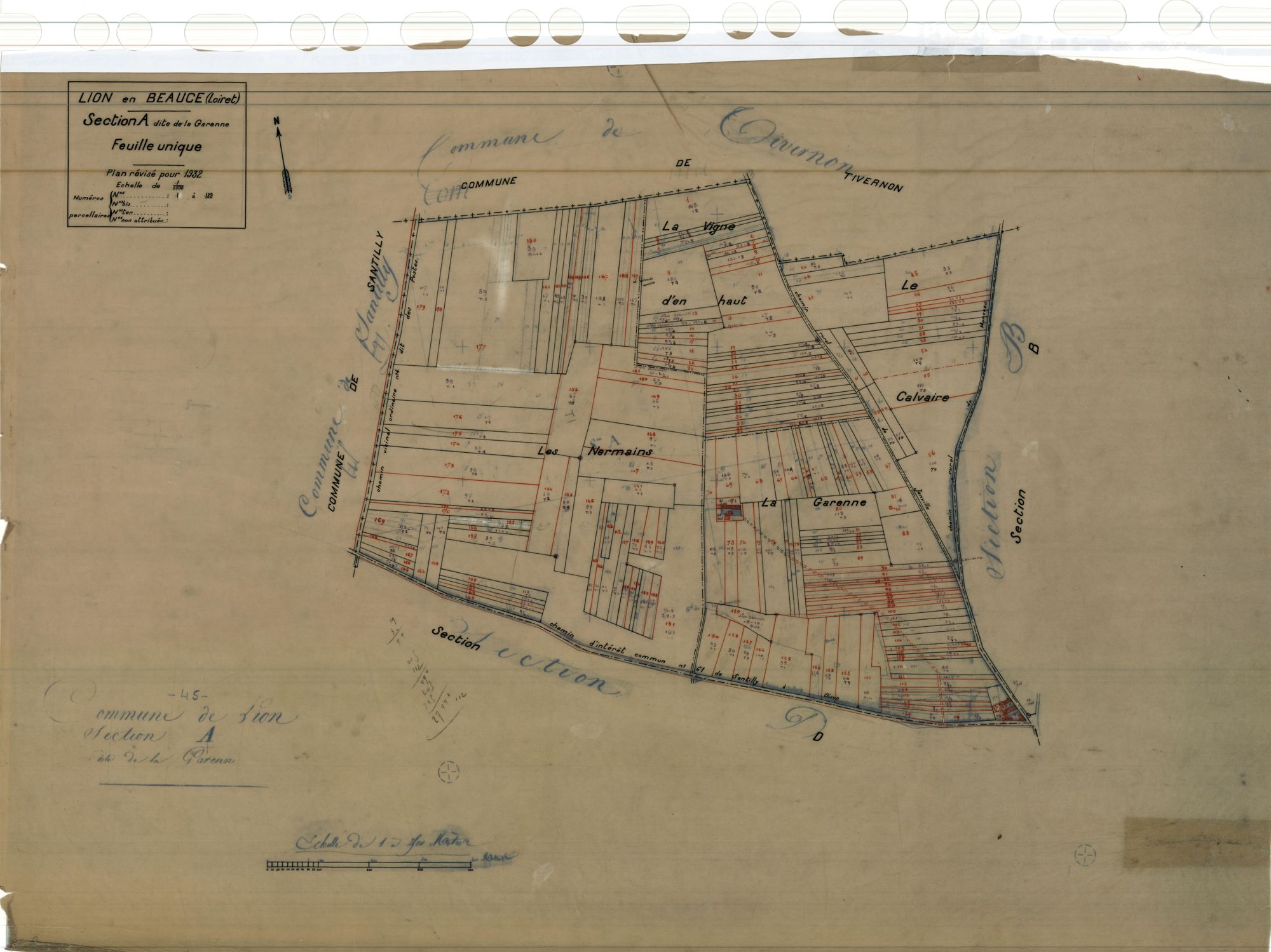 Lion-en-Beauce - Sections