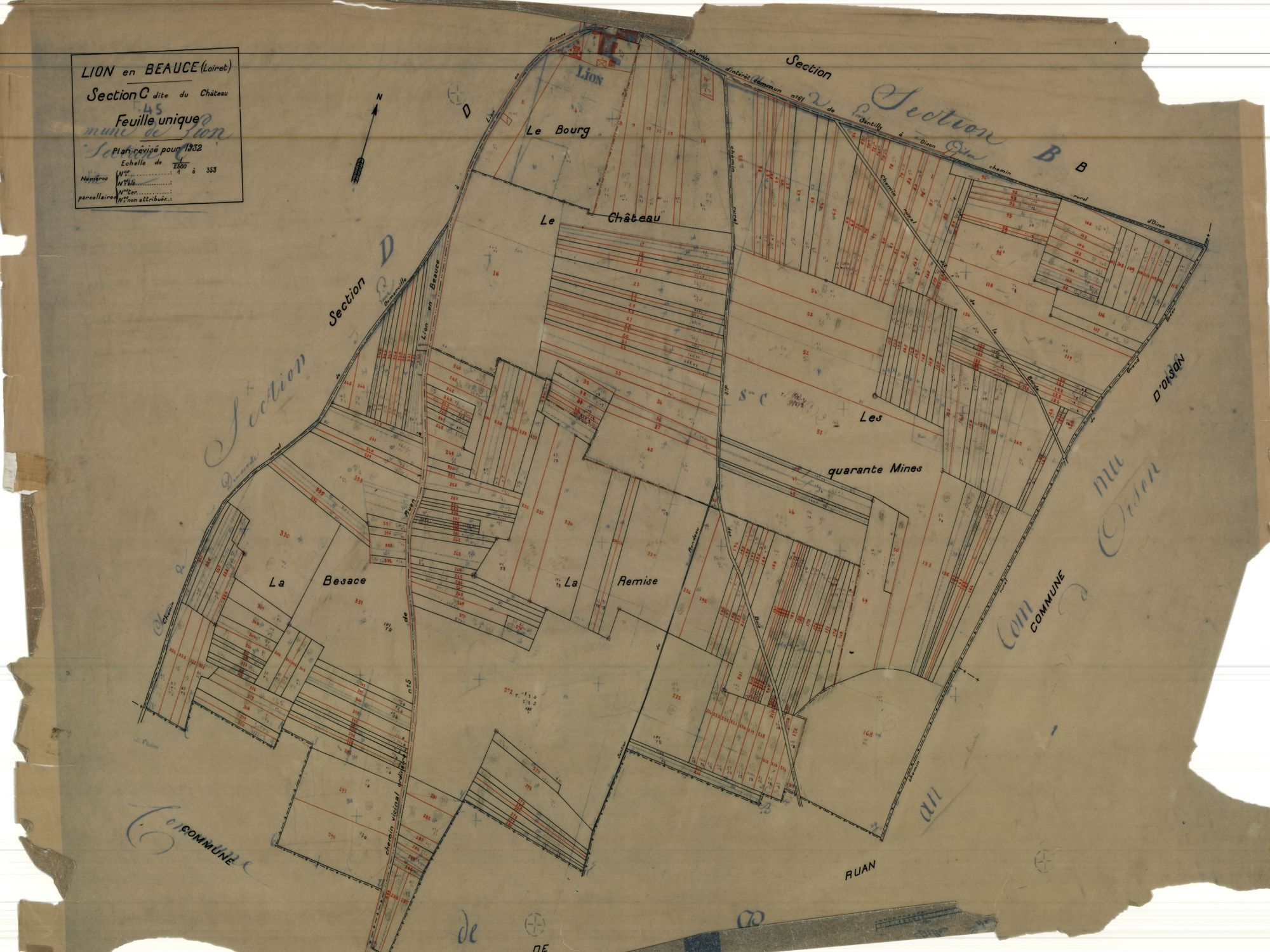 Lion-en-Beauce - Sections
