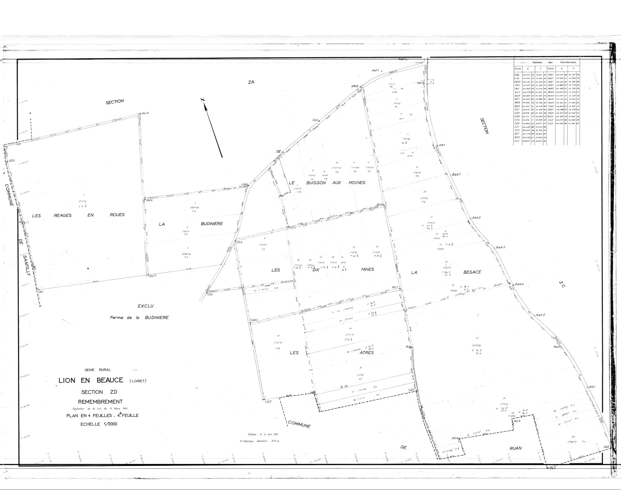 Lion-en-Beauce - Sections