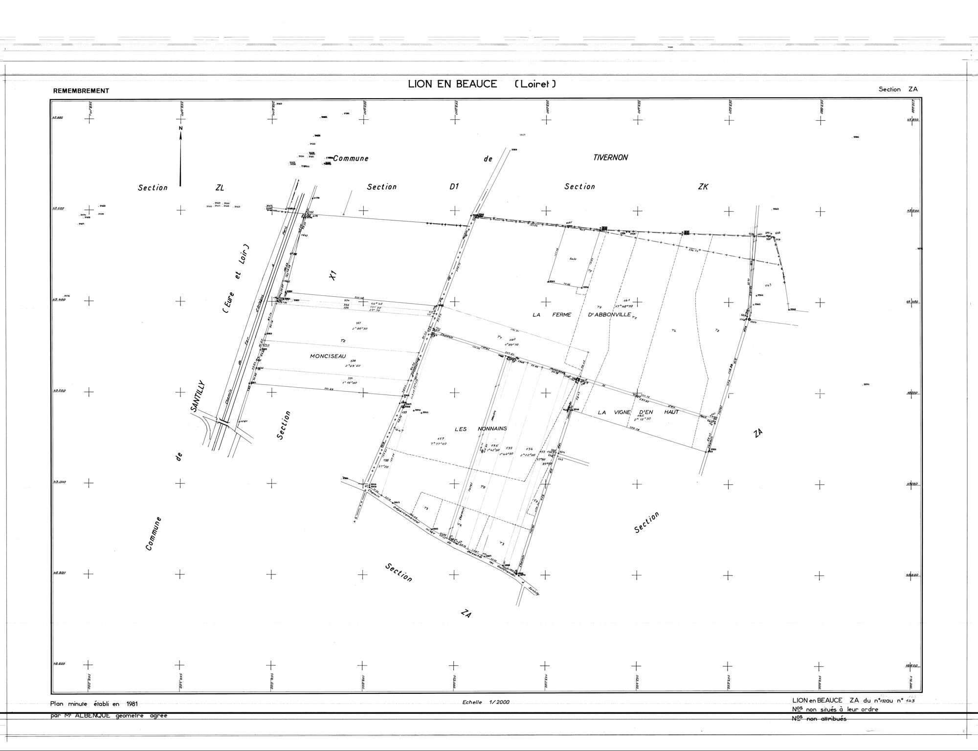 Lion-en-Beauce - Sections