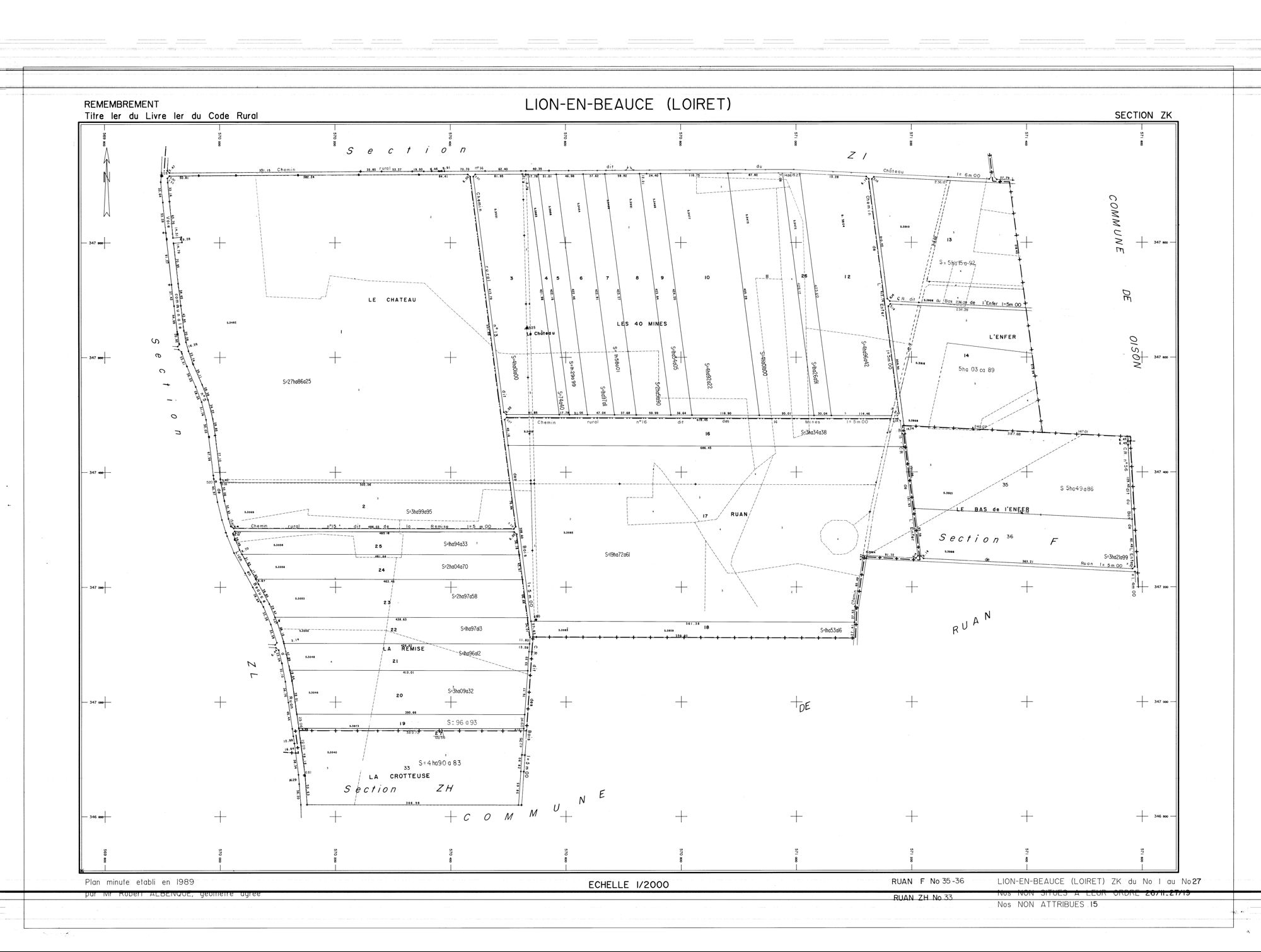 Lion-en-Beauce - Sections