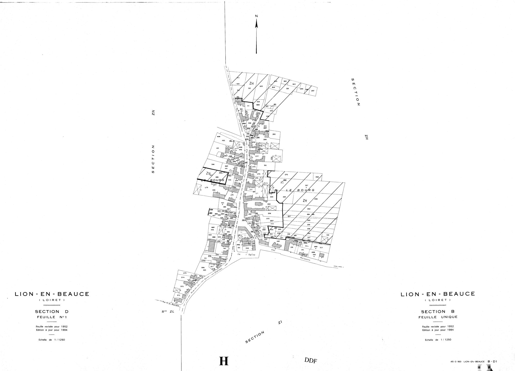 Lion-en-Beauce - Sections