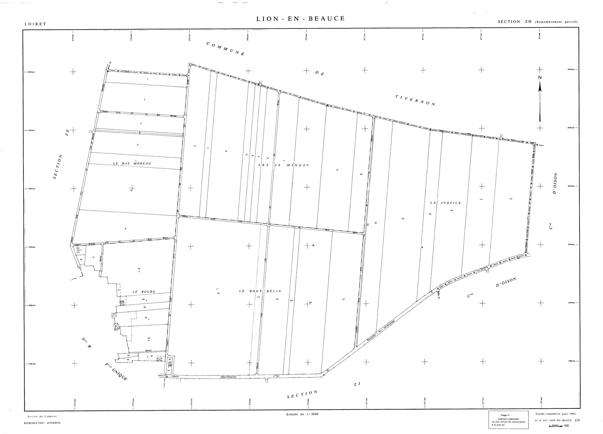 Lion-en-Beauce - Sections