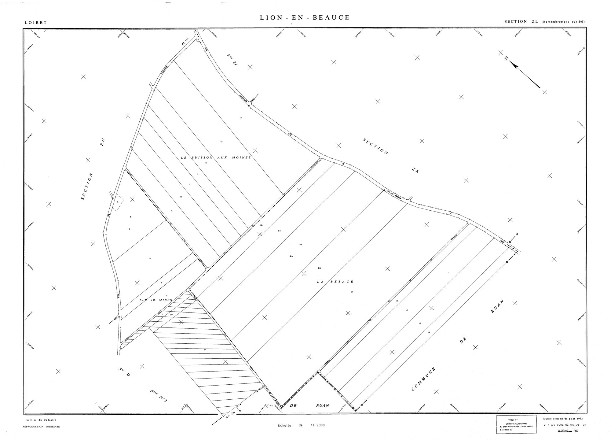 Lion-en-Beauce - Sections