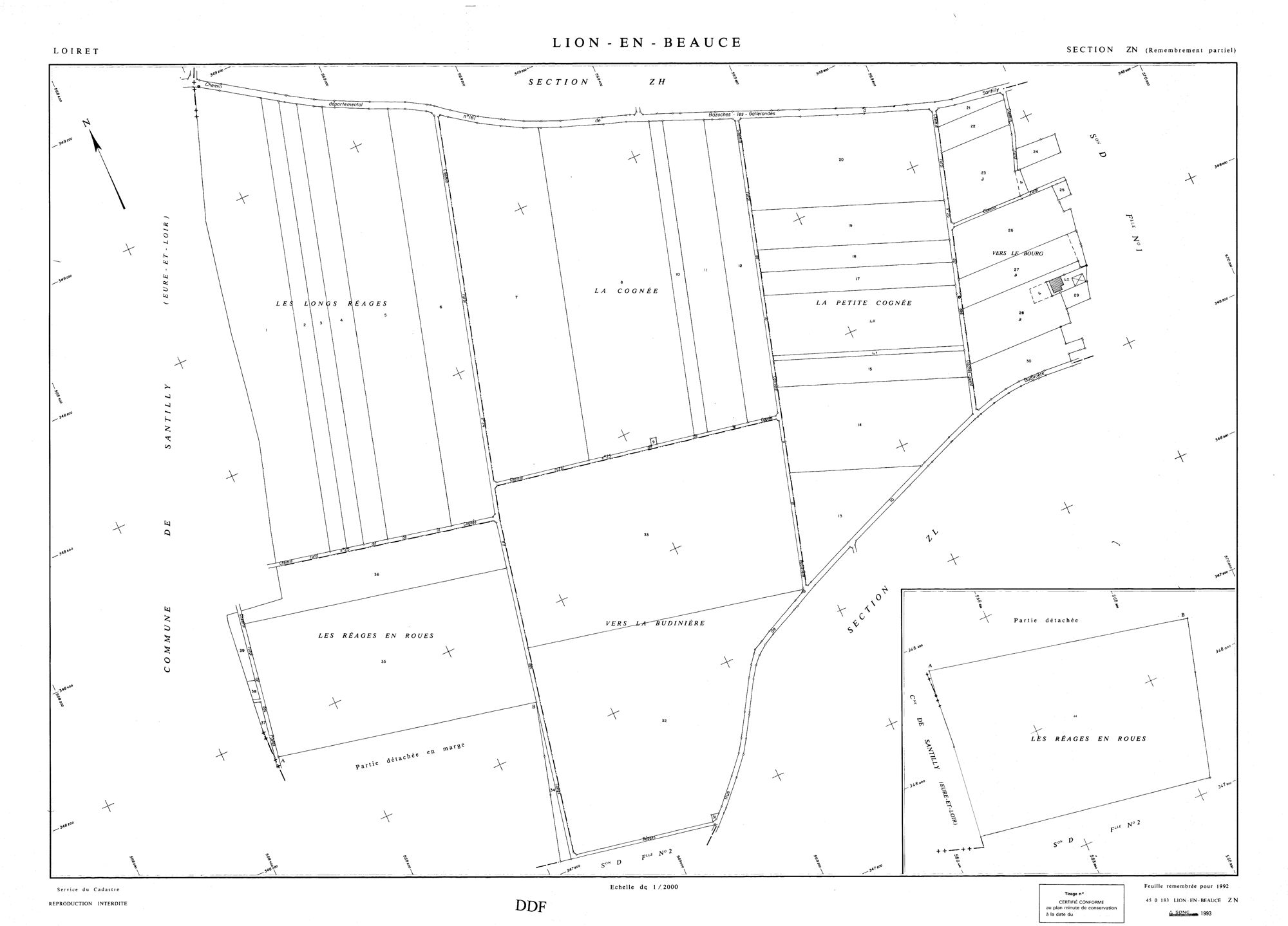 Lion-en-Beauce - Sections