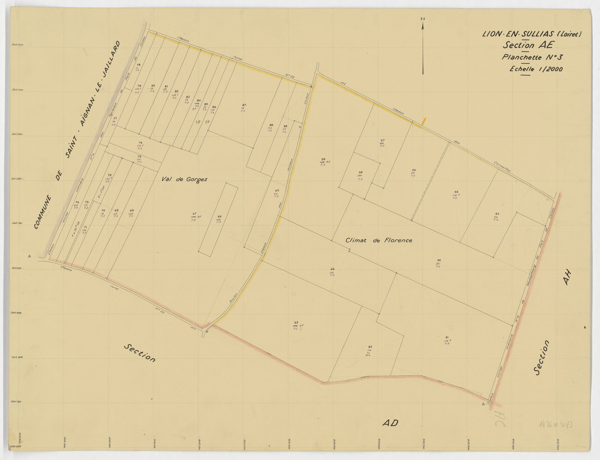 Lion-en-Sullias - Sections