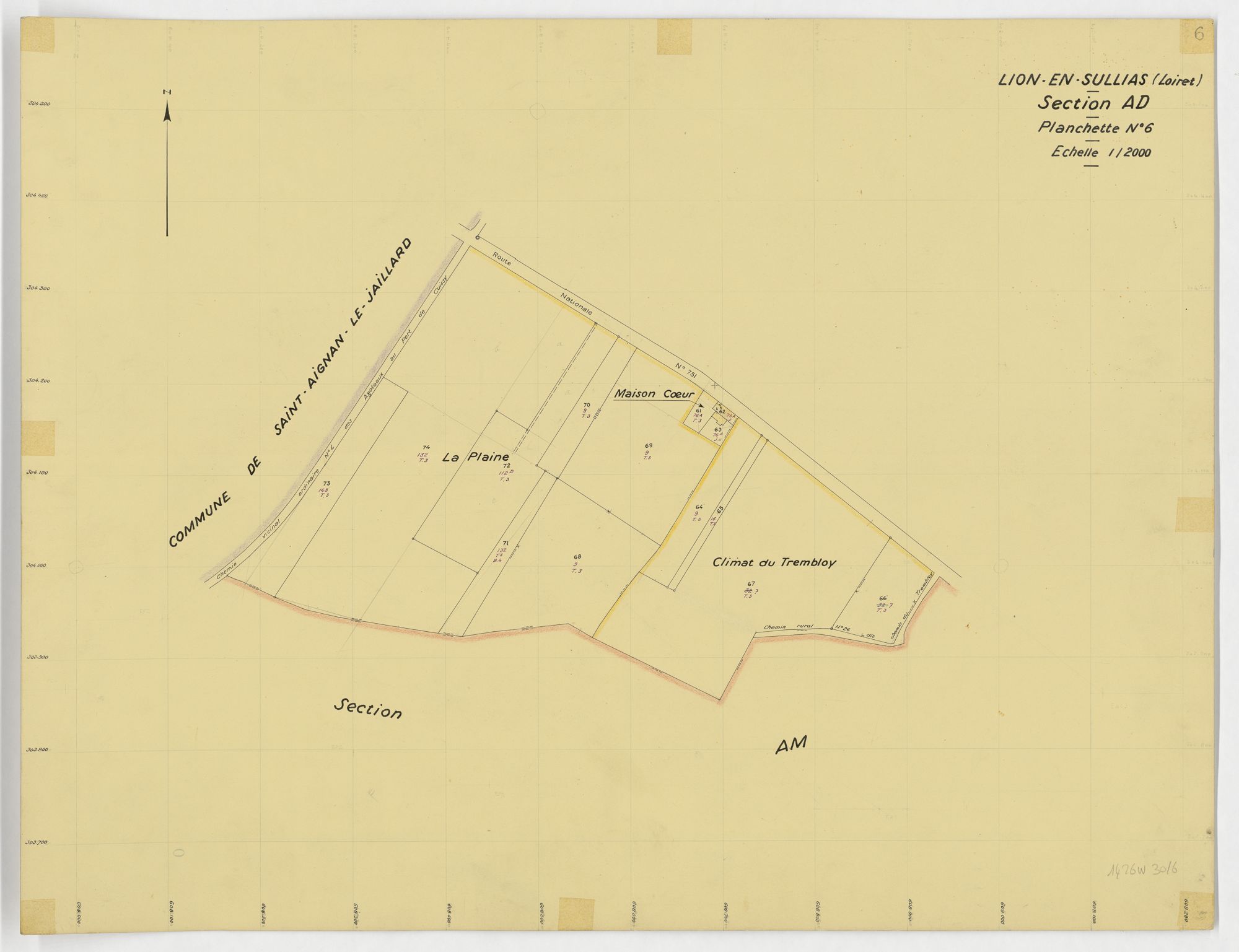 Lion-en-Sullias - Sections