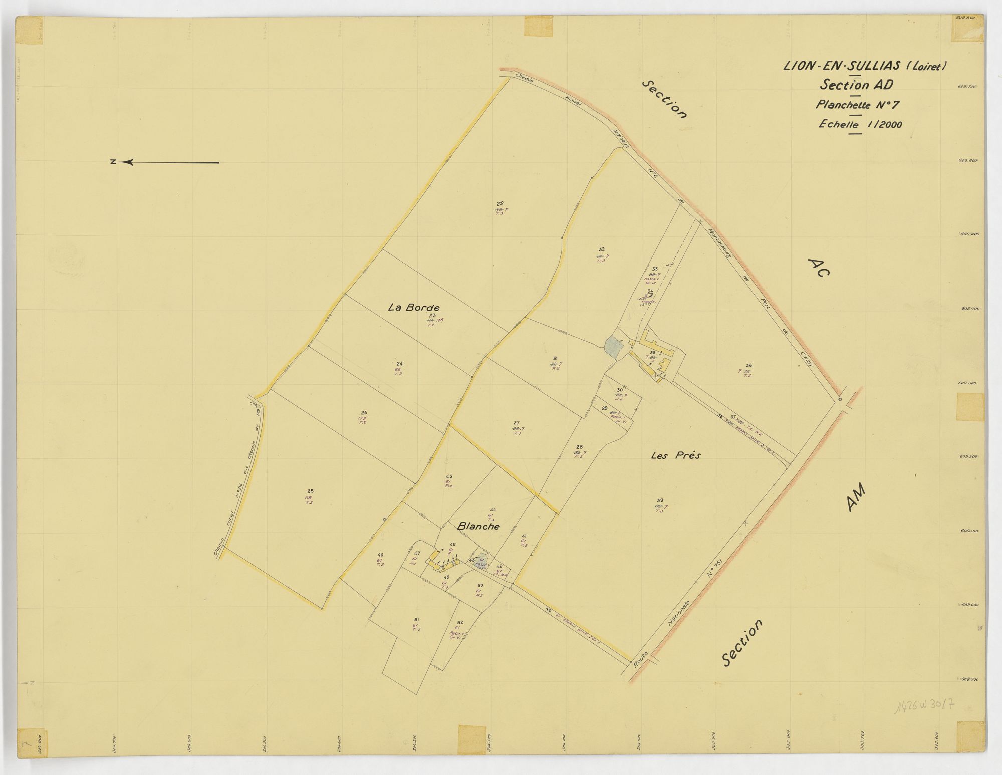 Lion-en-Sullias - Sections