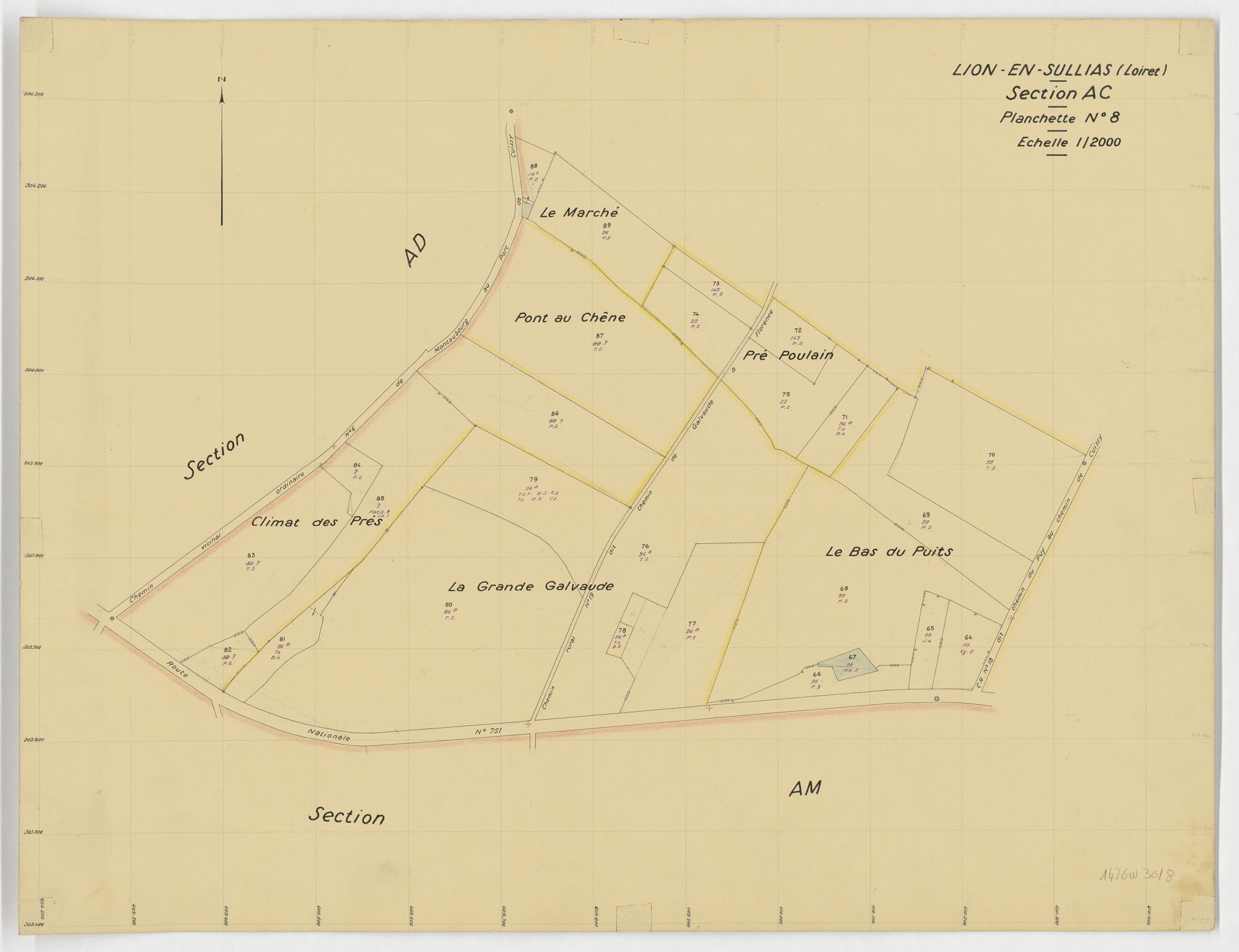 Lion-en-Sullias - Sections