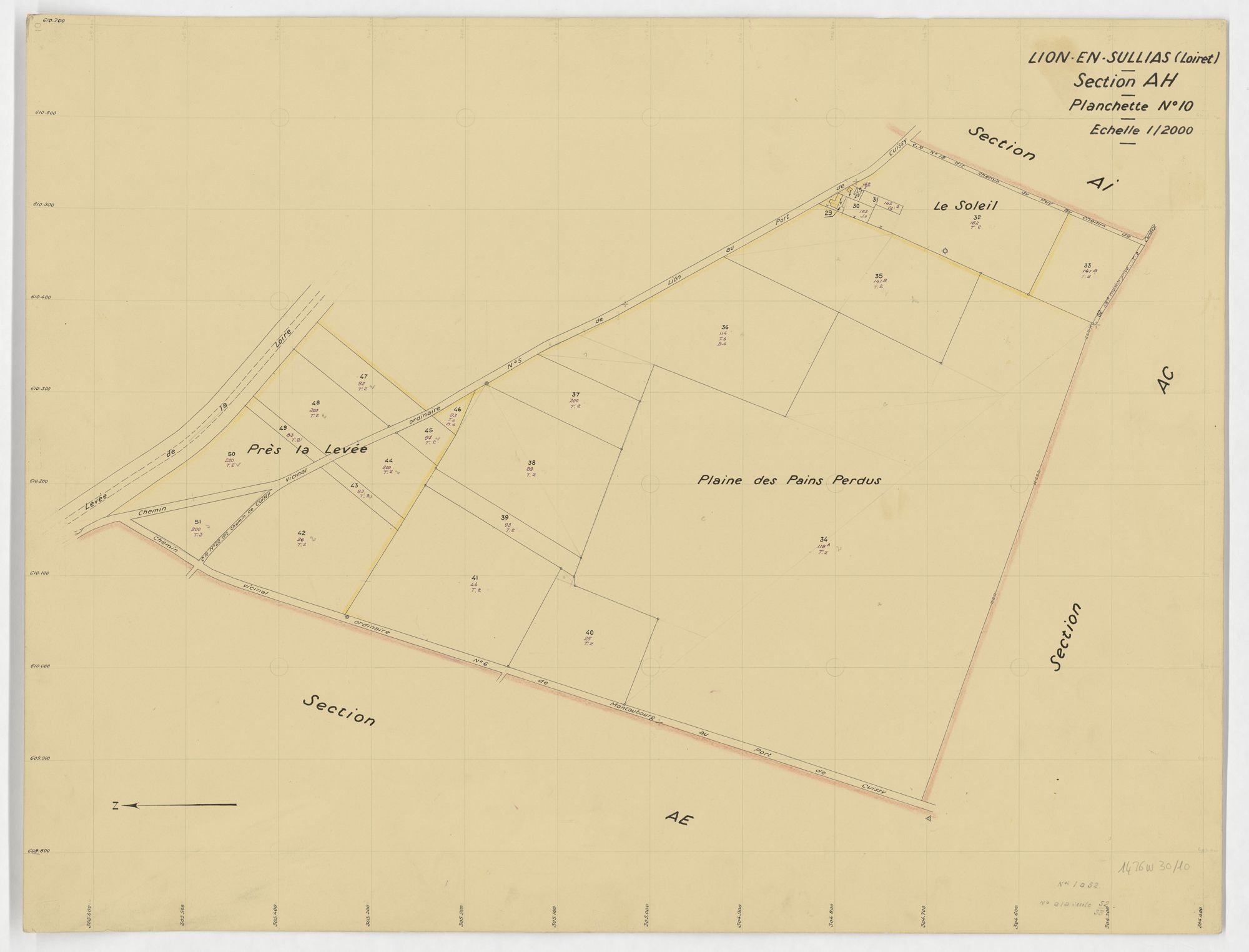 Lion-en-Sullias - Sections