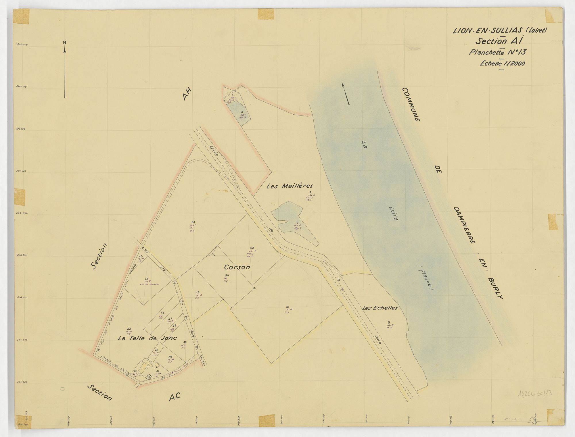Lion-en-Sullias - Sections