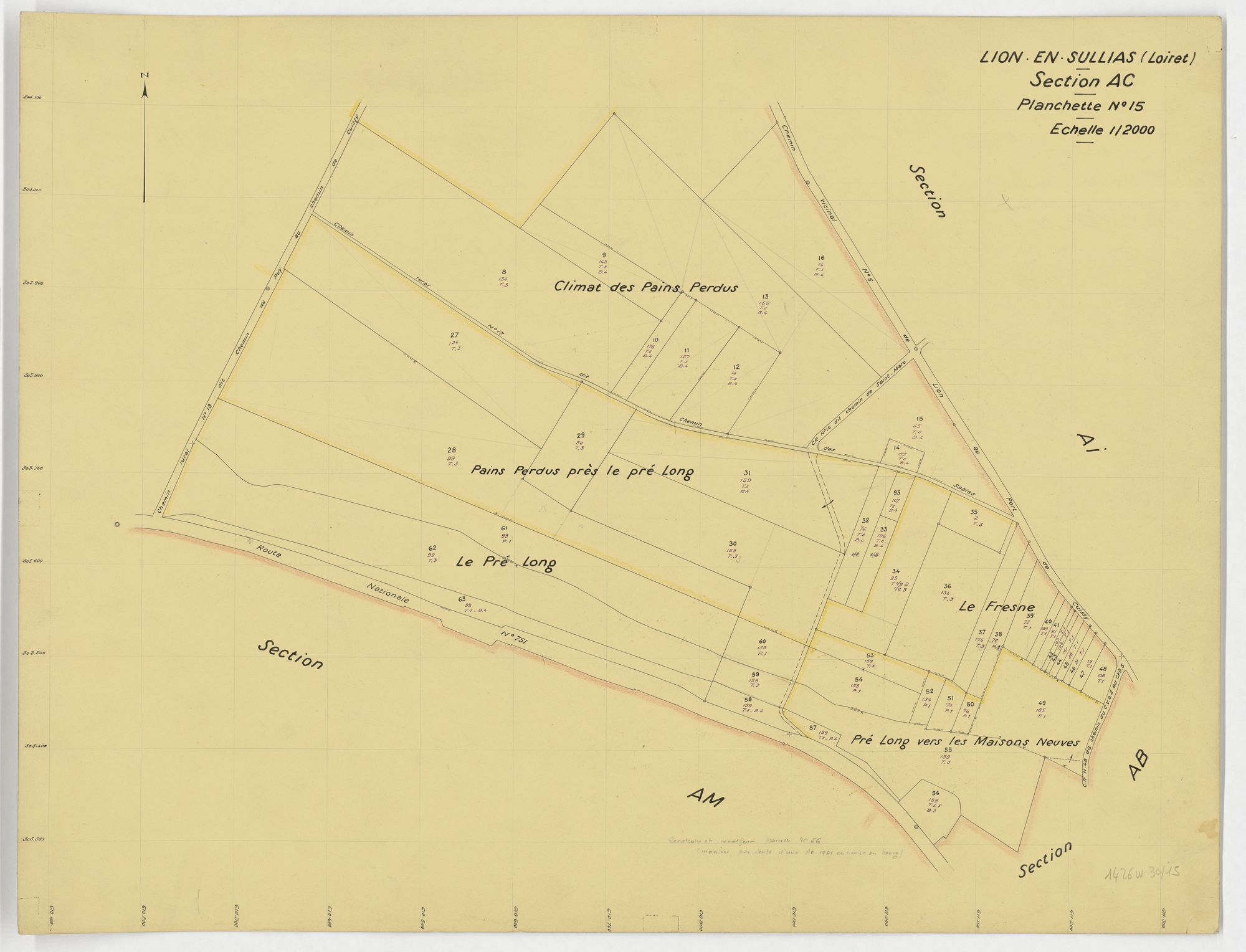Lion-en-Sullias - Sections