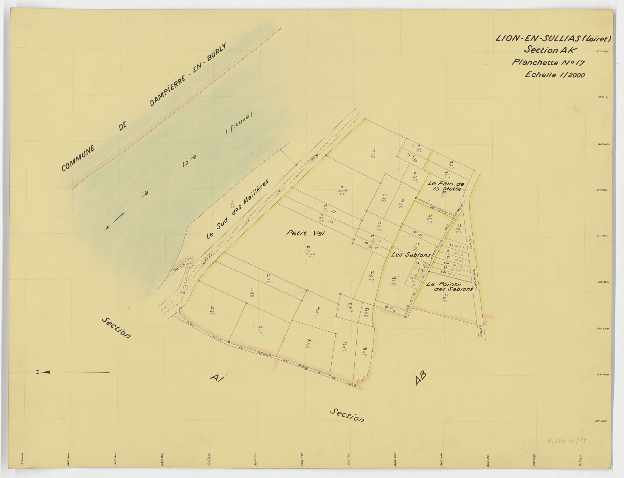 Lion-en-Sullias - Sections