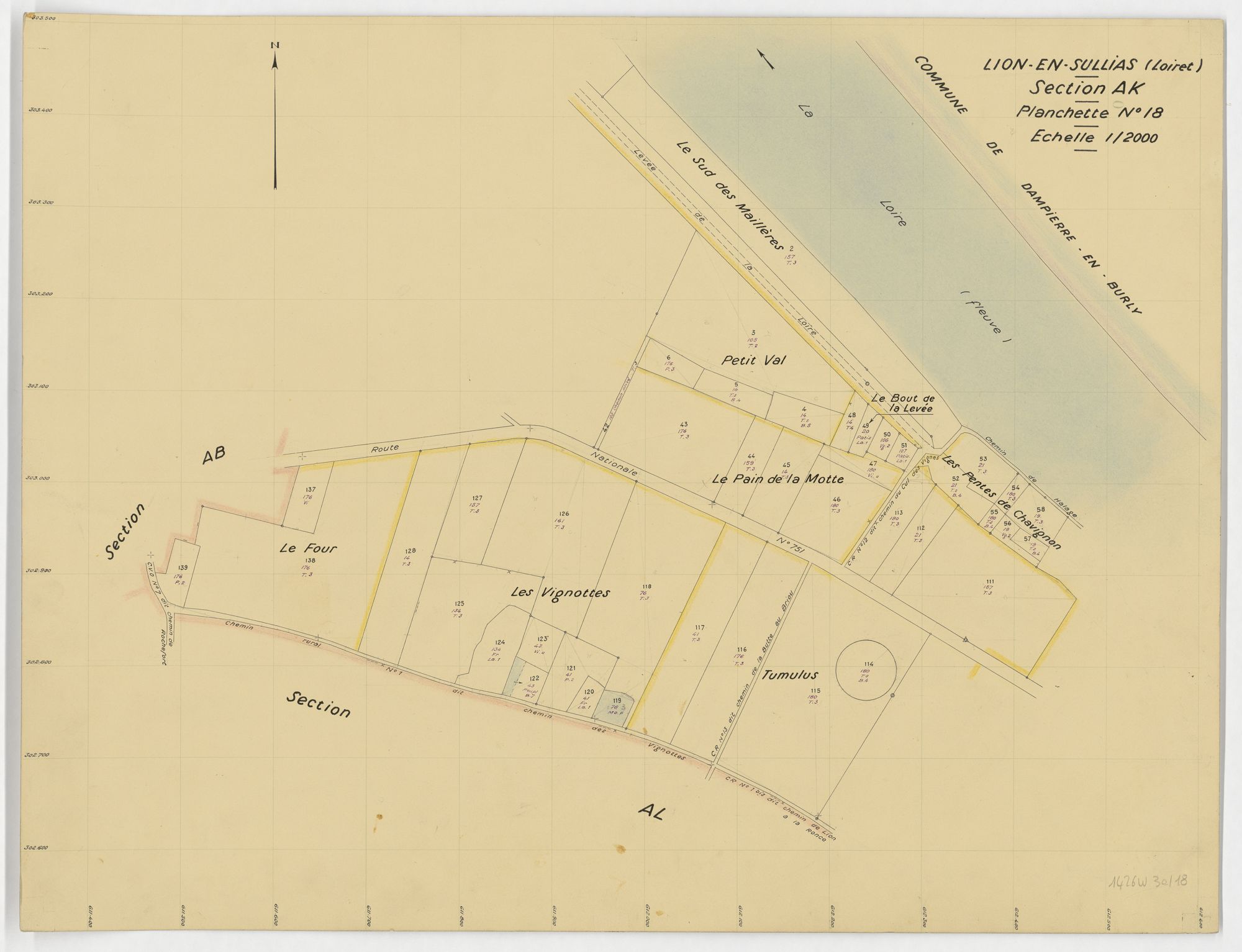 Lion-en-Sullias - Sections